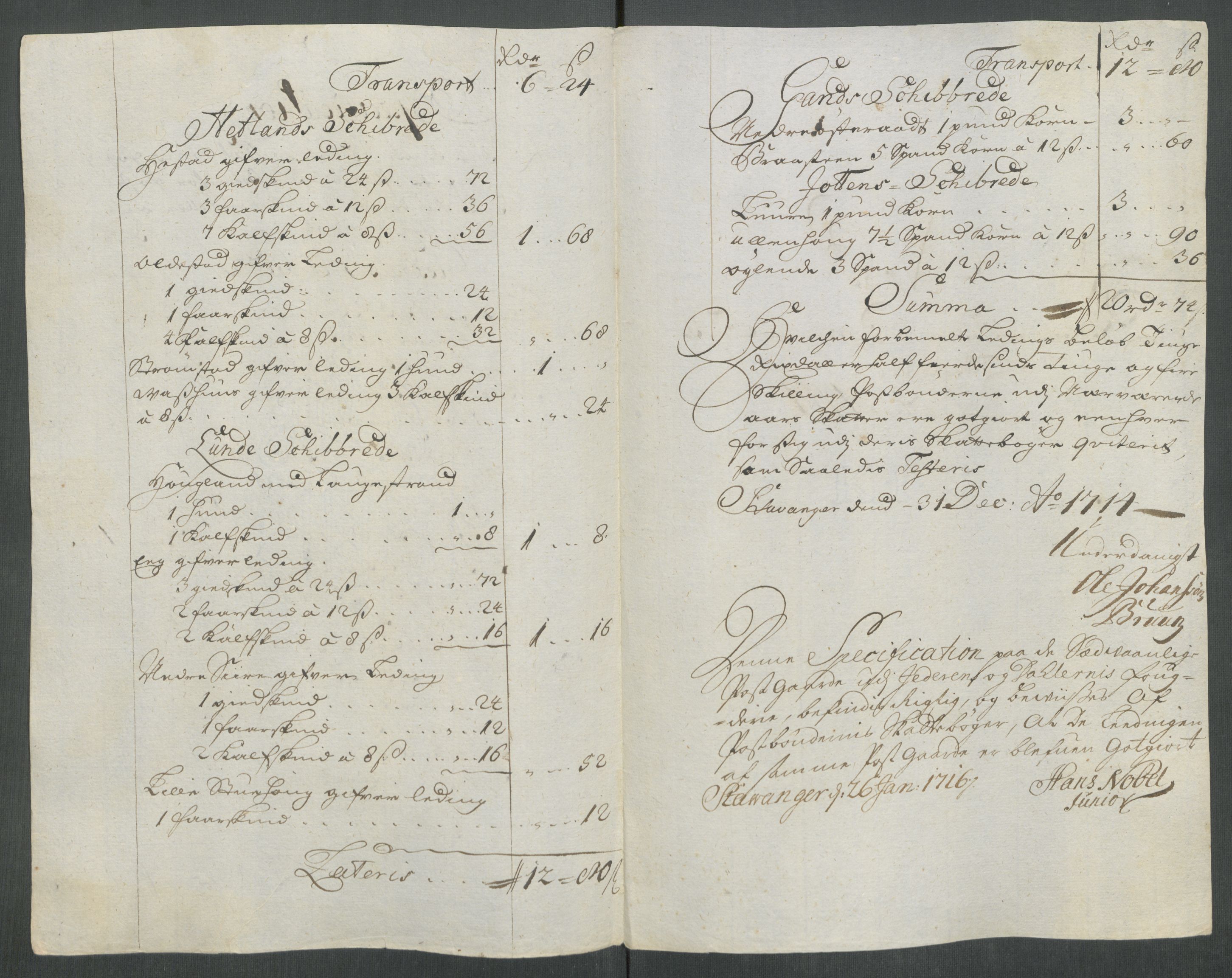 Rentekammeret inntil 1814, Reviderte regnskaper, Fogderegnskap, RA/EA-4092/R46/L2738: Fogderegnskap Jæren og Dalane, 1713-1714, p. 344