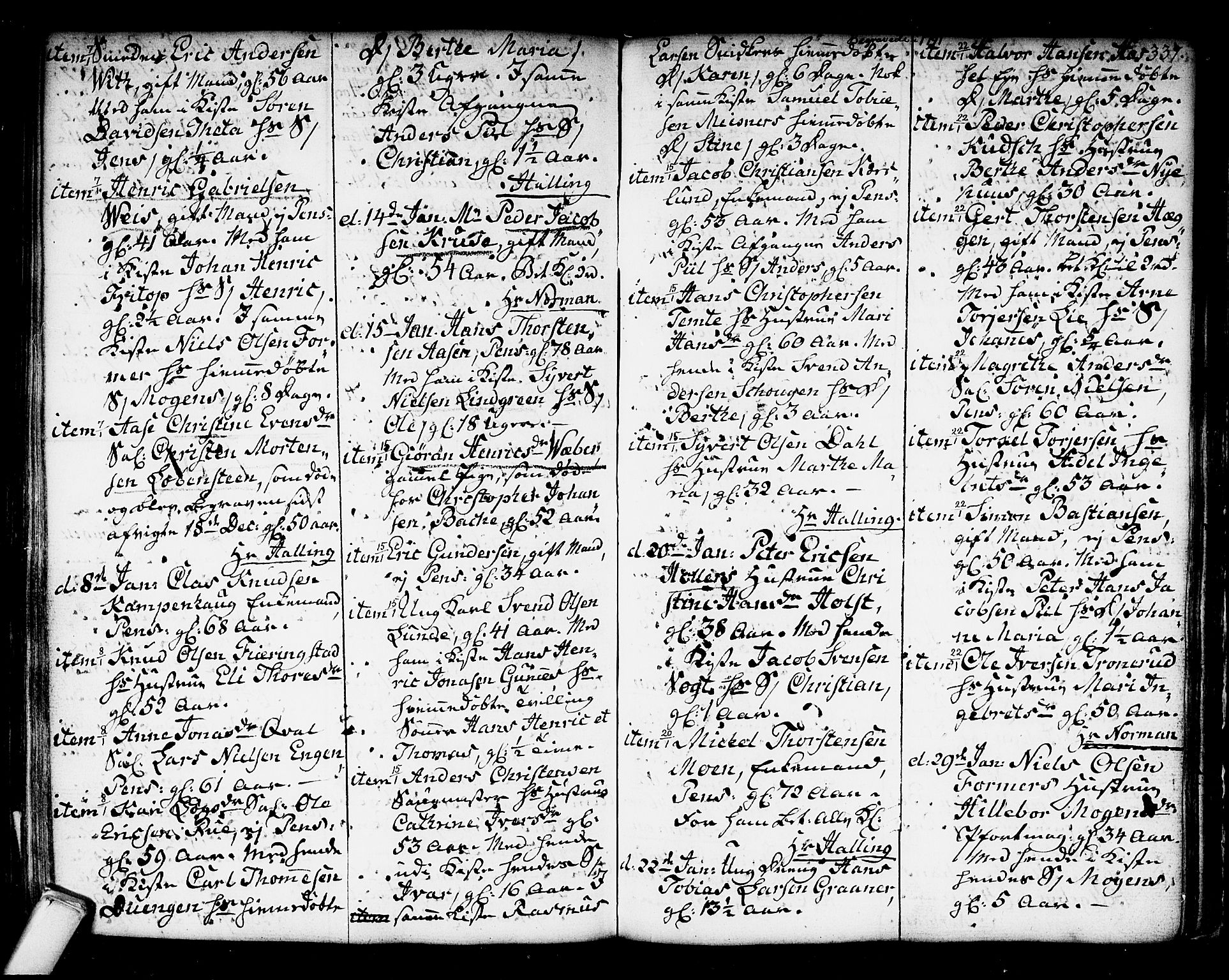 Kongsberg kirkebøker, SAKO/A-22/F/Fa/L0006: Parish register (official) no. I 6, 1783-1797, p. 337