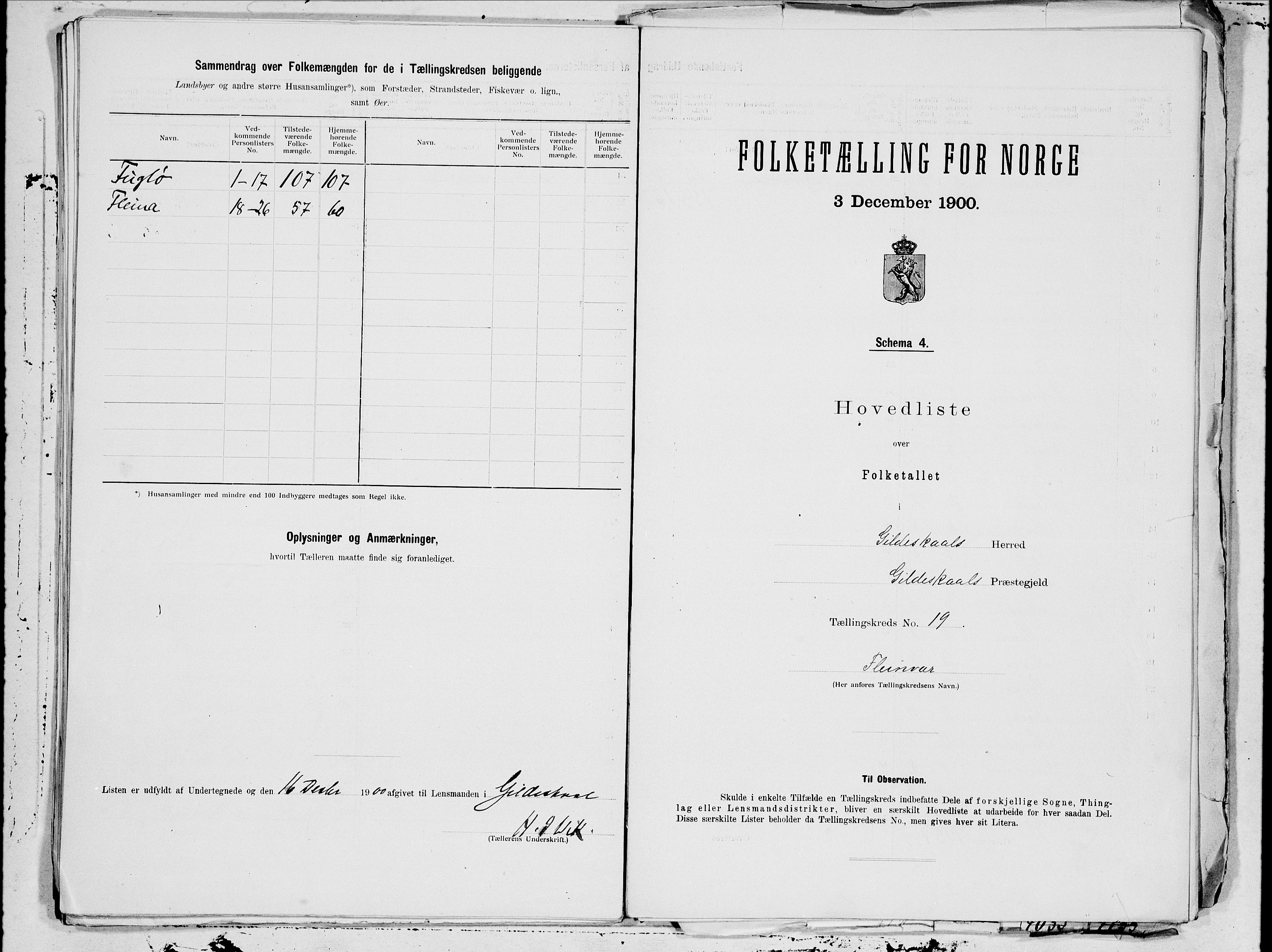 SAT, 1900 census for Gildeskål, 1900, p. 38