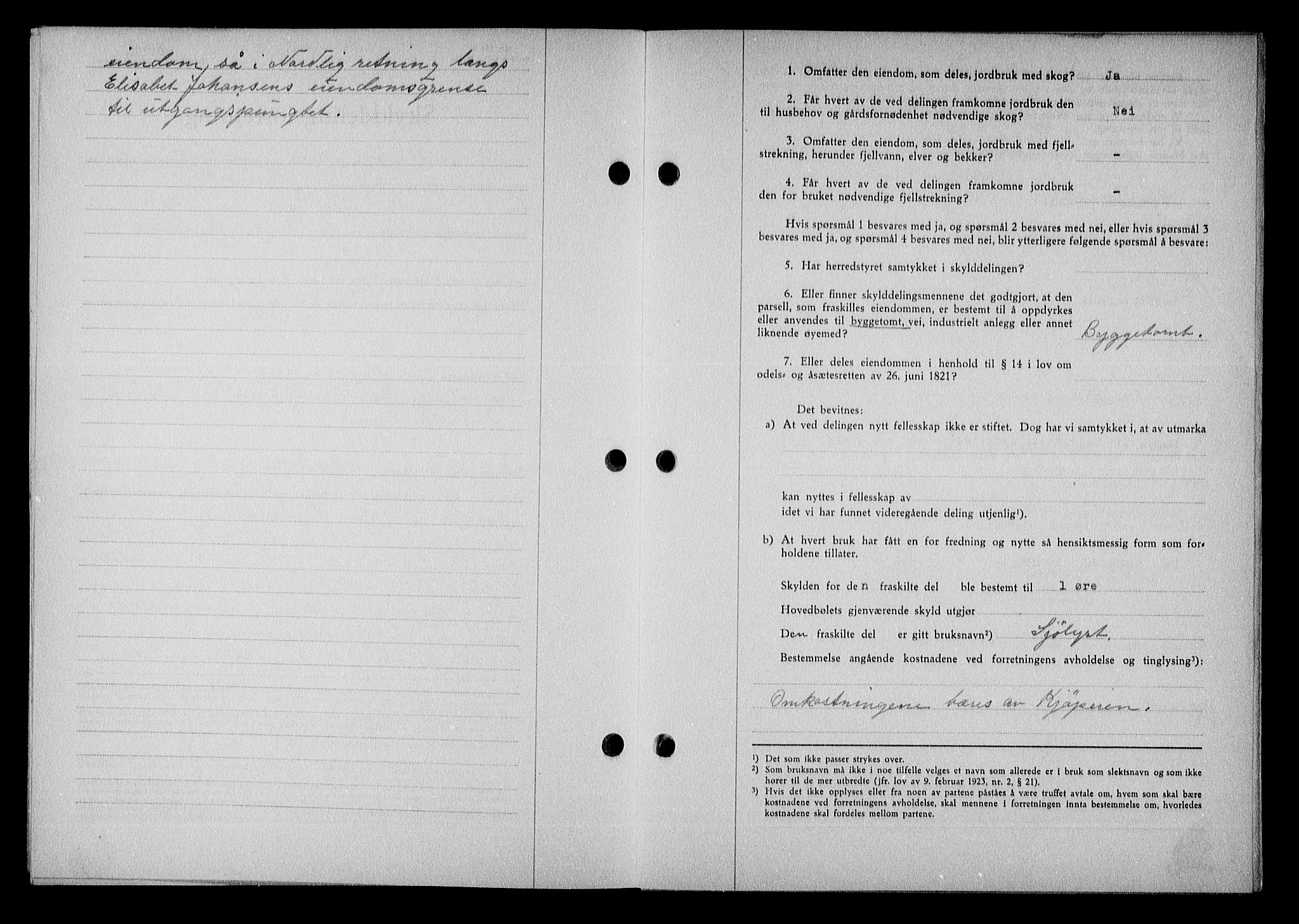 Nedenes sorenskriveri, AV/SAK-1221-0006/G/Gb/Gba/L0051: Mortgage book no. A-V, 1943-1944, Diary no: : 183/1944