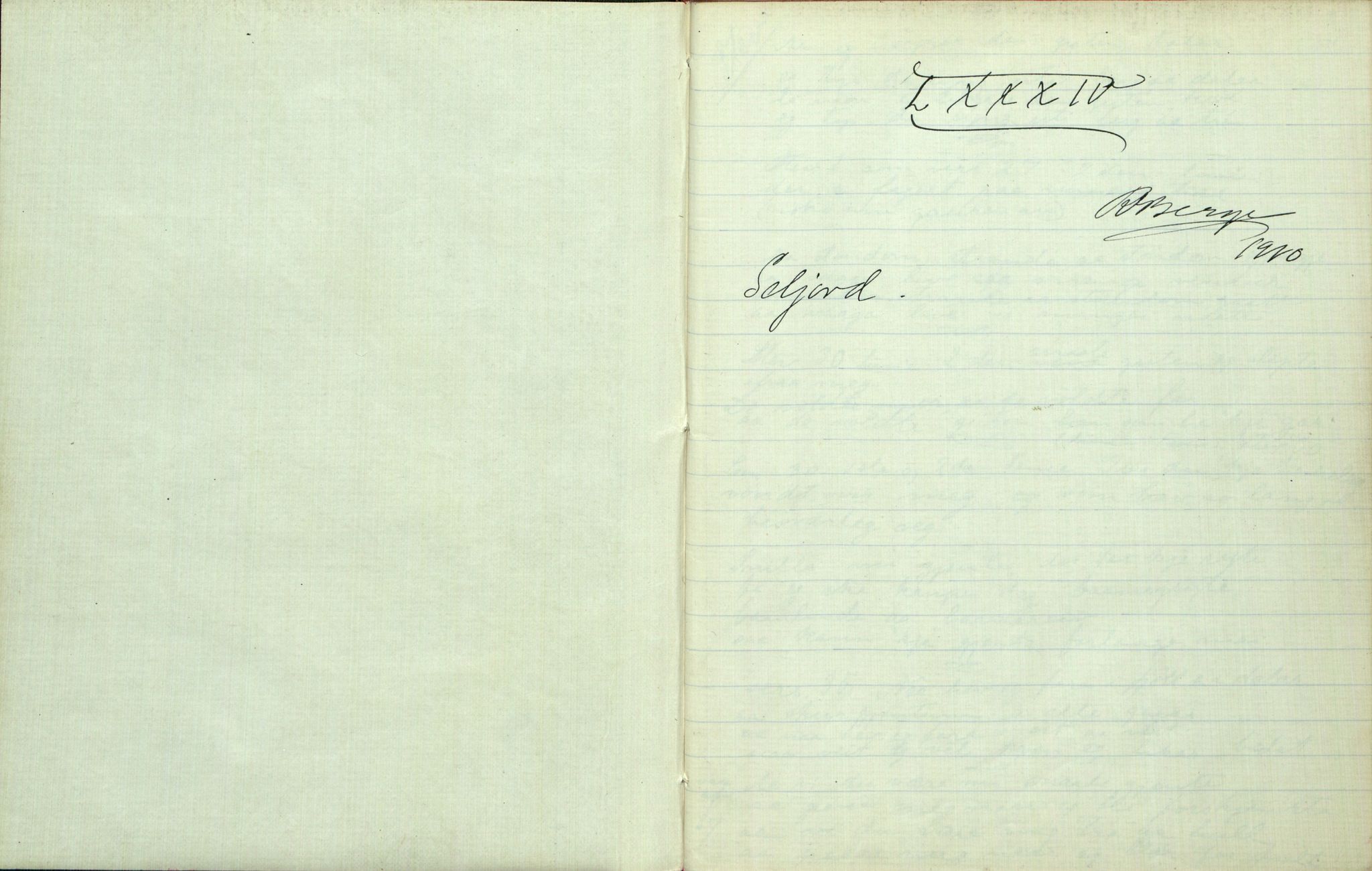 Rikard Berge, TEMU/TGM-A-1003/F/L0003/0025: 061-100 Innholdslister / 84 Seljord, 1910, p. 1