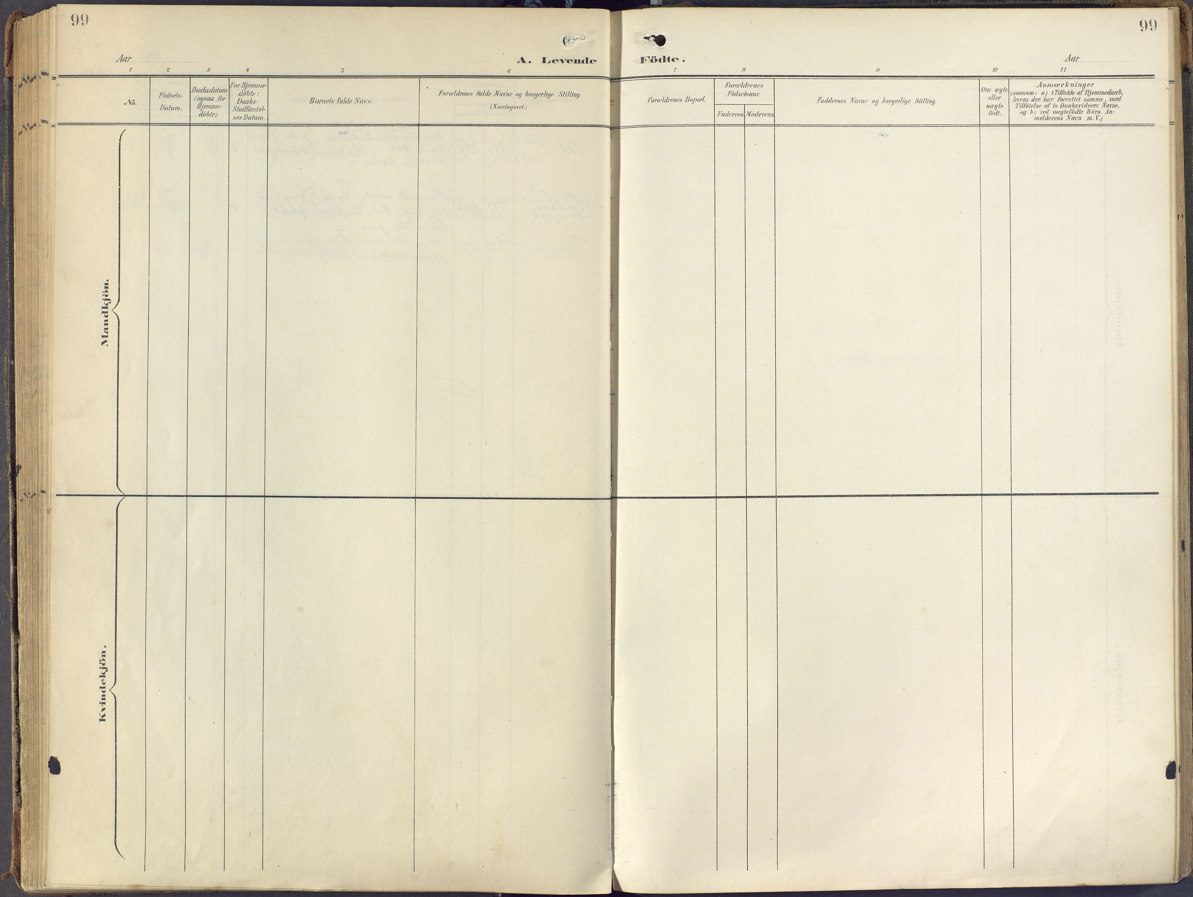 Eiker kirkebøker, AV/SAKO-A-4/F/Fc/L0004: Parish register (official) no. III 4, 1900-1919, p. 99