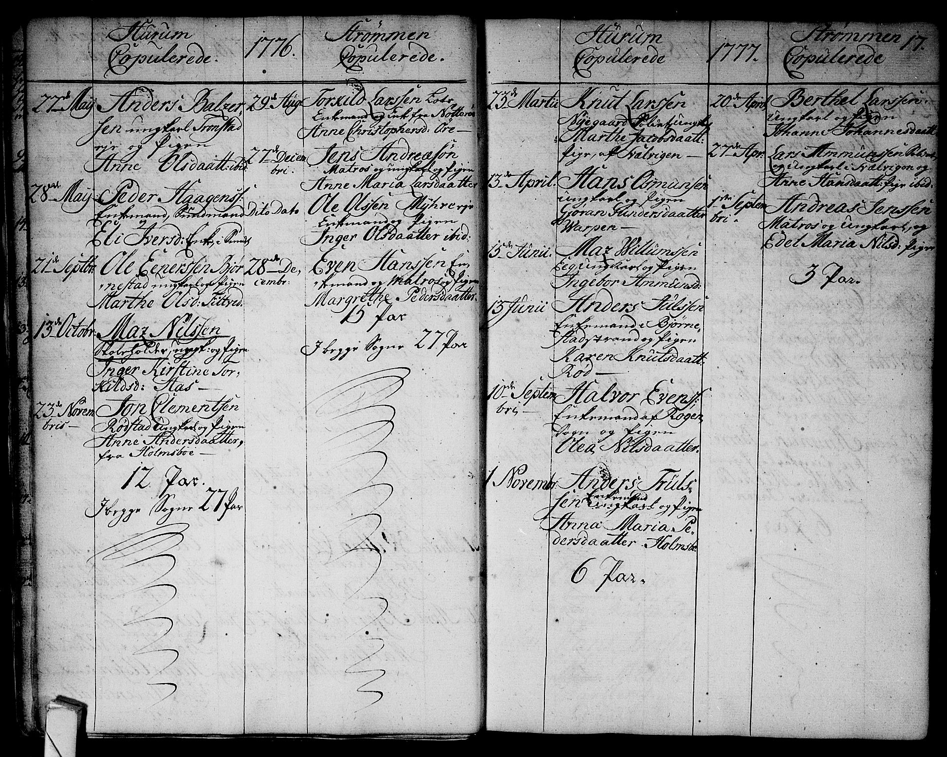 Hurum kirkebøker, AV/SAKO-A-229/F/Fa/L0007: Parish register (official) no. 7, 1771-1810, p. 17