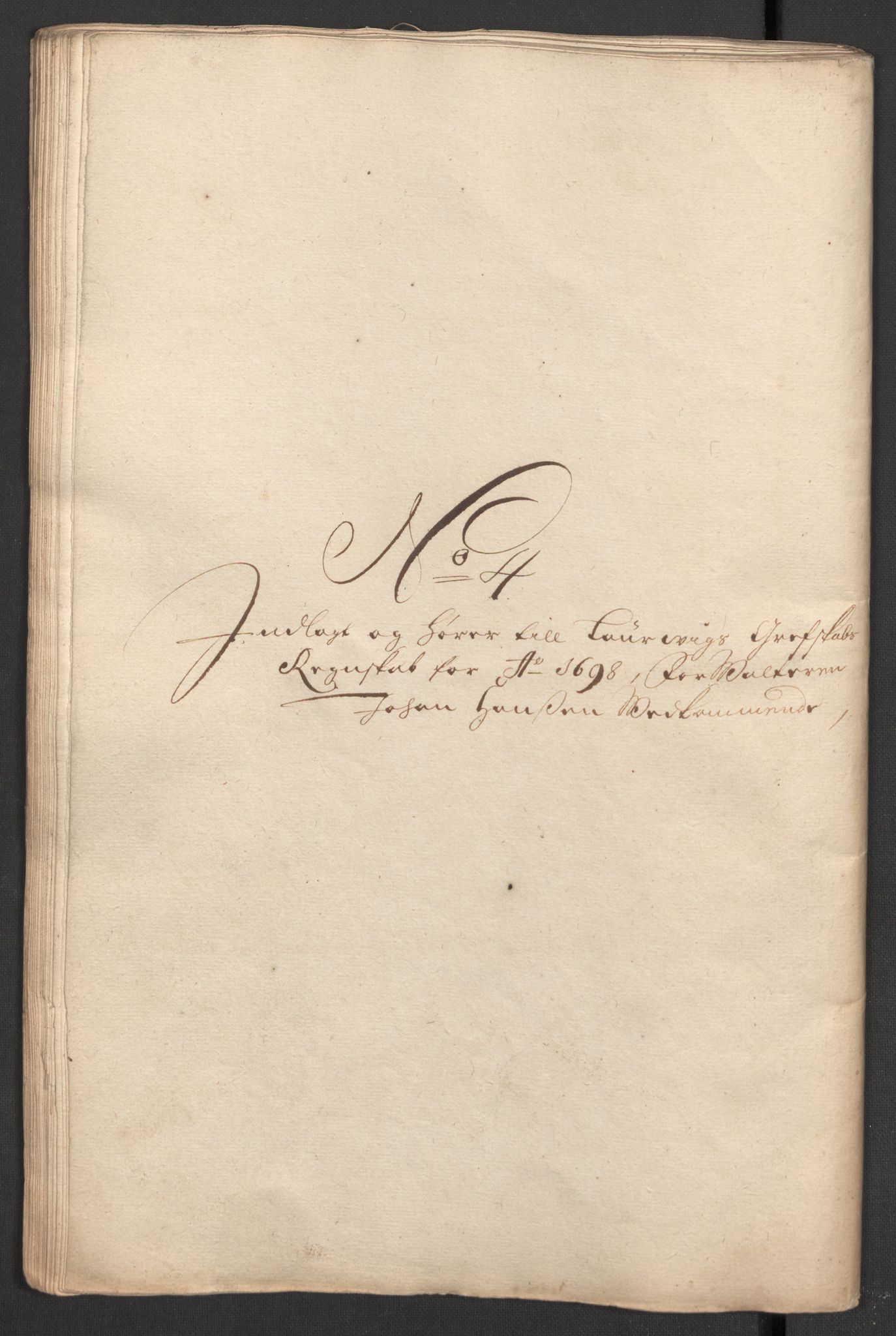 Rentekammeret inntil 1814, Reviderte regnskaper, Fogderegnskap, RA/EA-4092/R33/L1976: Fogderegnskap Larvik grevskap, 1698-1701, p. 77
