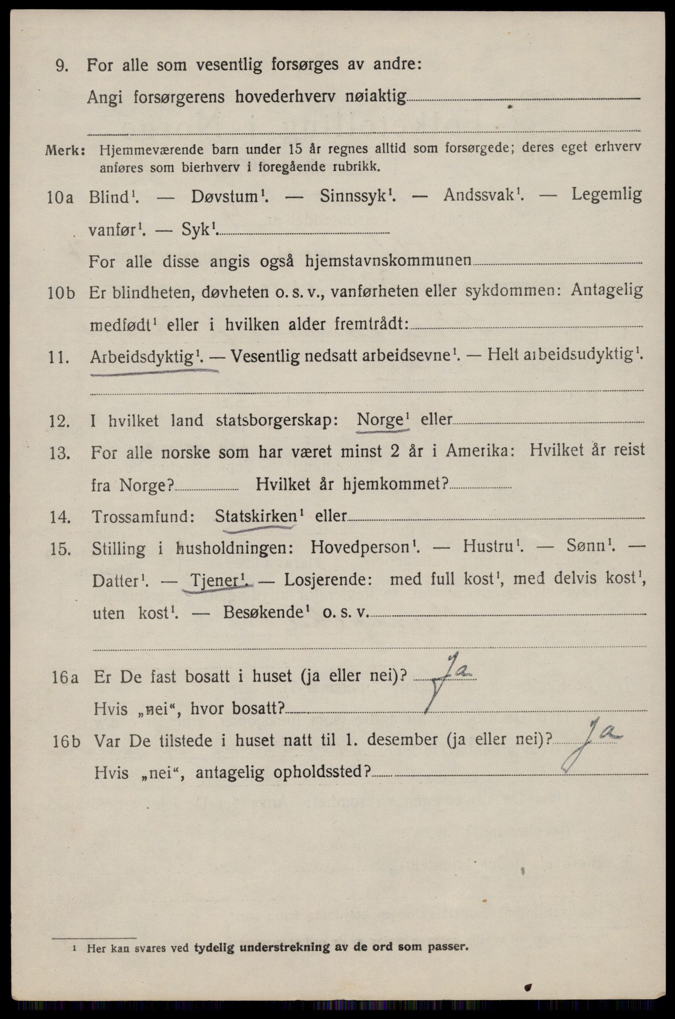 SAST, 1920 census for Skjold, 1920, p. 4169