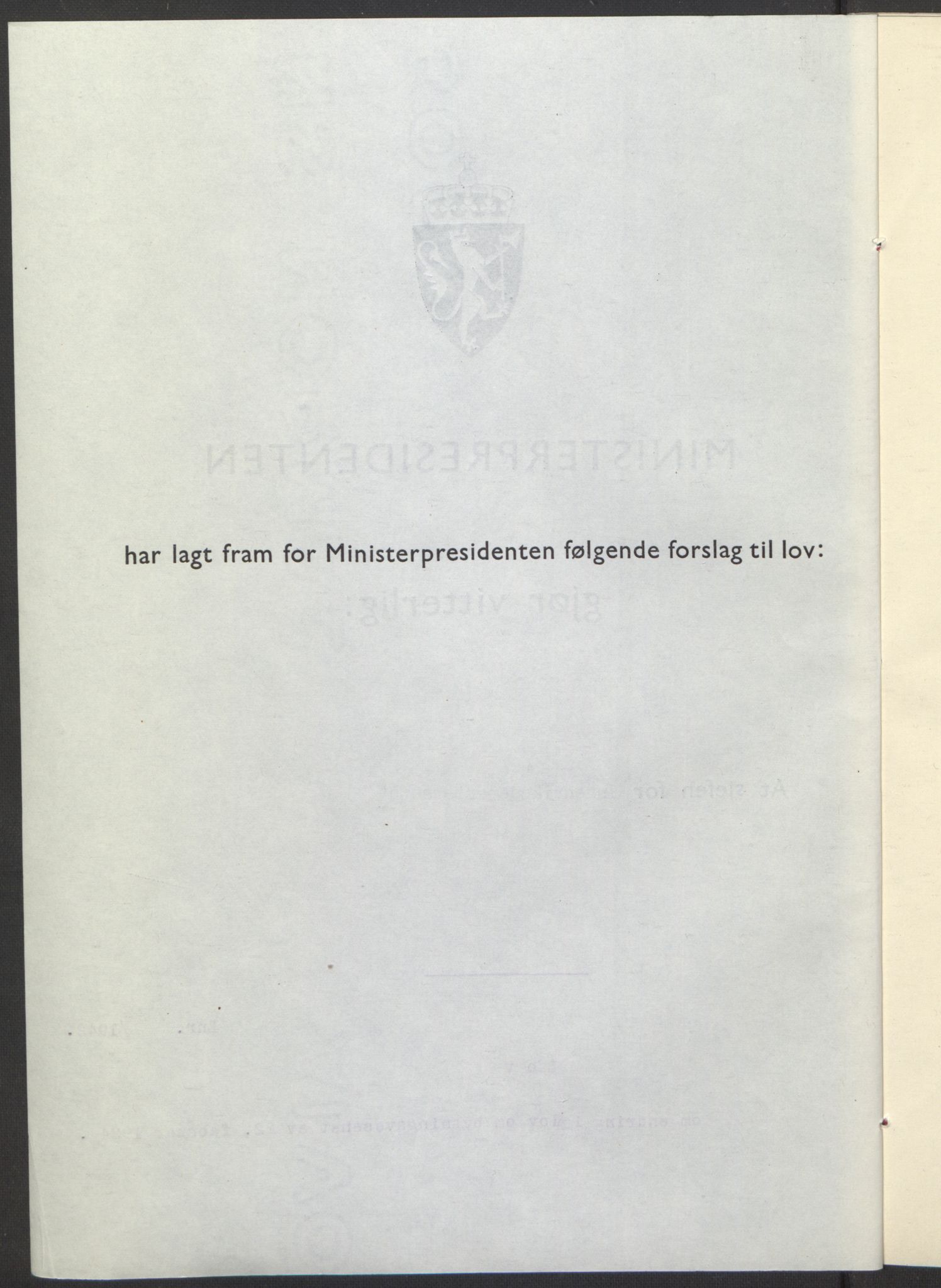 NS-administrasjonen 1940-1945 (Statsrådsekretariatet, de kommisariske statsråder mm), RA/S-4279/D/Db/L0098: Lover II, 1942, p. 283