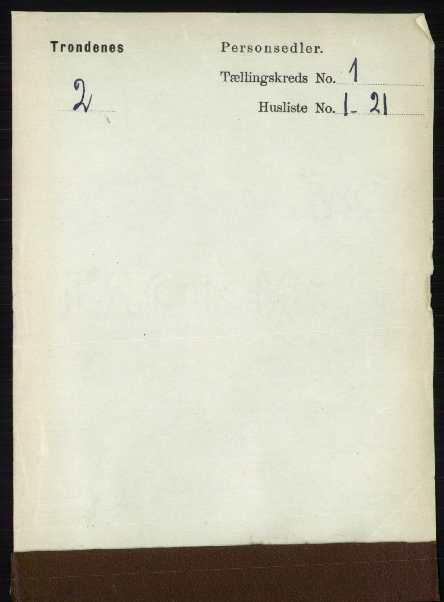 RA, 1891 census for 1914 Trondenes, 1891, p. 108