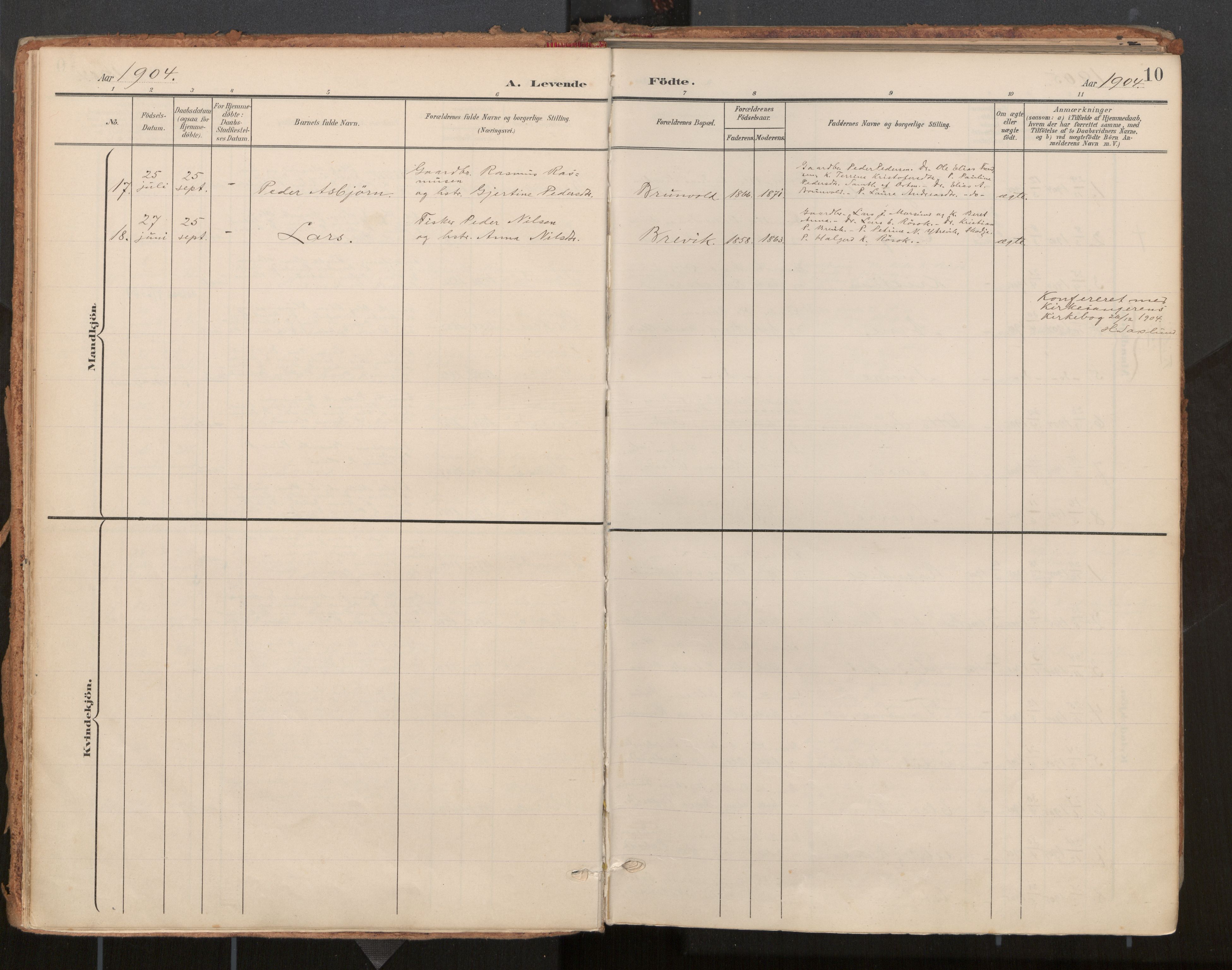 Ministerialprotokoller, klokkerbøker og fødselsregistre - Møre og Romsdal, AV/SAT-A-1454/561/L0730: Parish register (official) no. 561A04, 1901-1929, p. 10