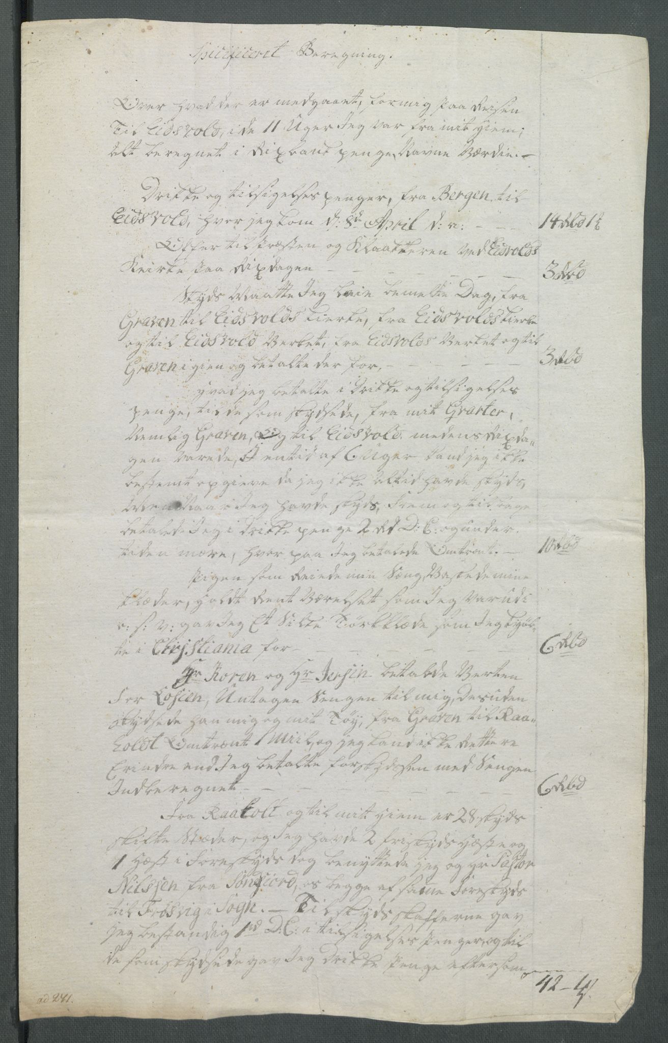 5. departement for finans-, handels- og tollfaget, AV/RA-S-3893/C/Cb/L0014: Regninger fra Riksforsamlingens deputerede, 1814, p. 193