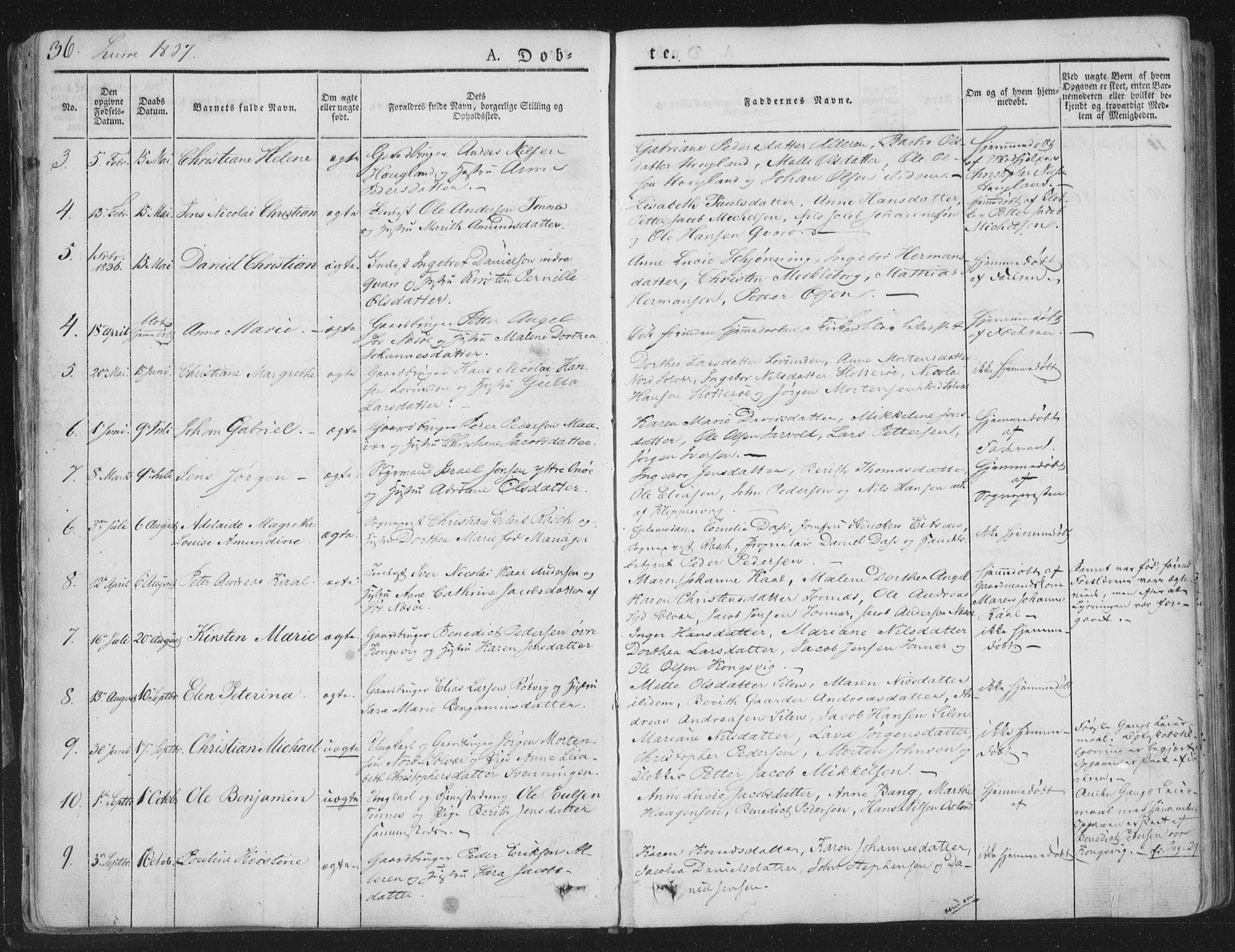 Ministerialprotokoller, klokkerbøker og fødselsregistre - Nordland, SAT/A-1459/839/L0565: Parish register (official) no. 839A02, 1825-1862, p. 36