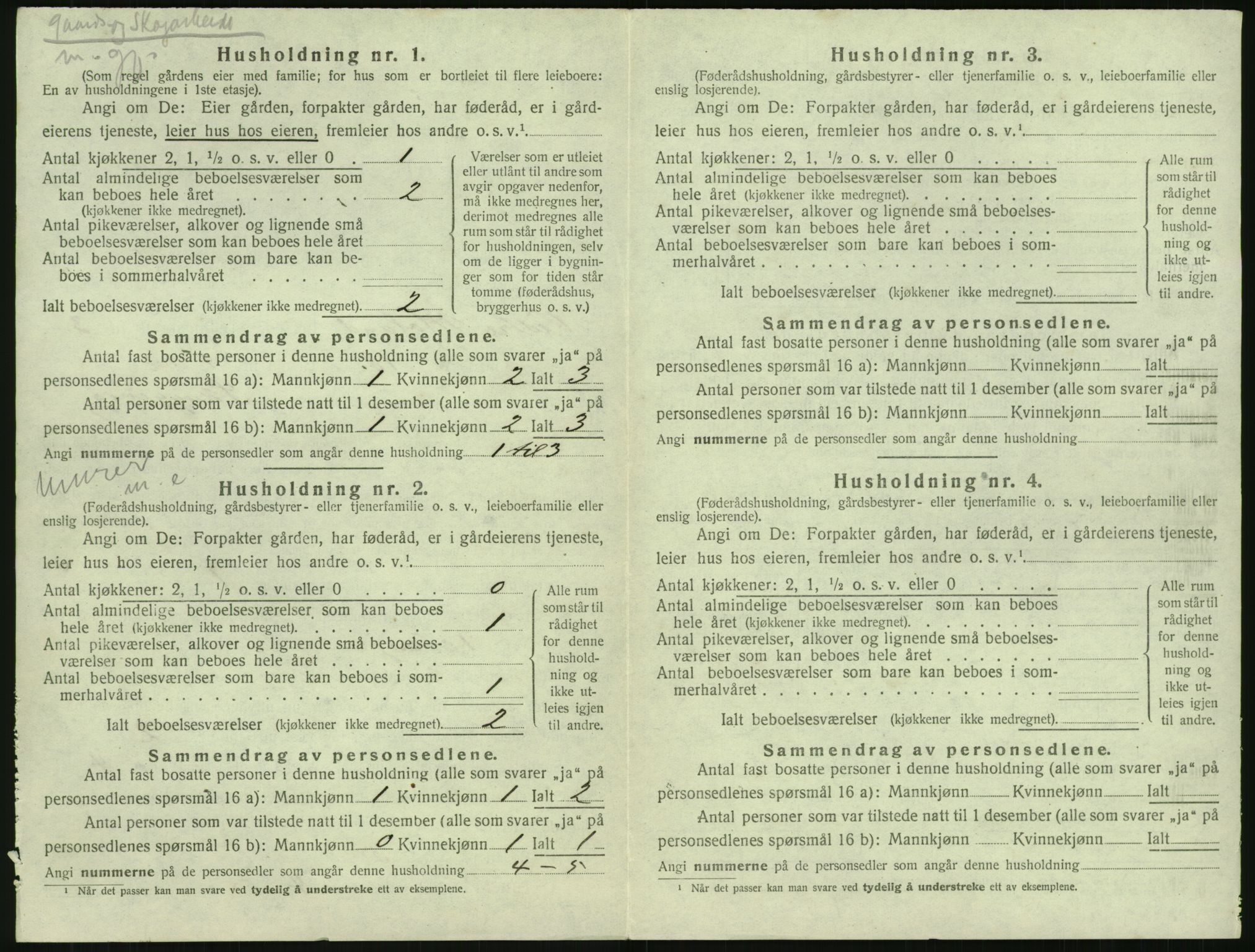 SAK, 1920 census for Vestre Moland, 1920, p. 566