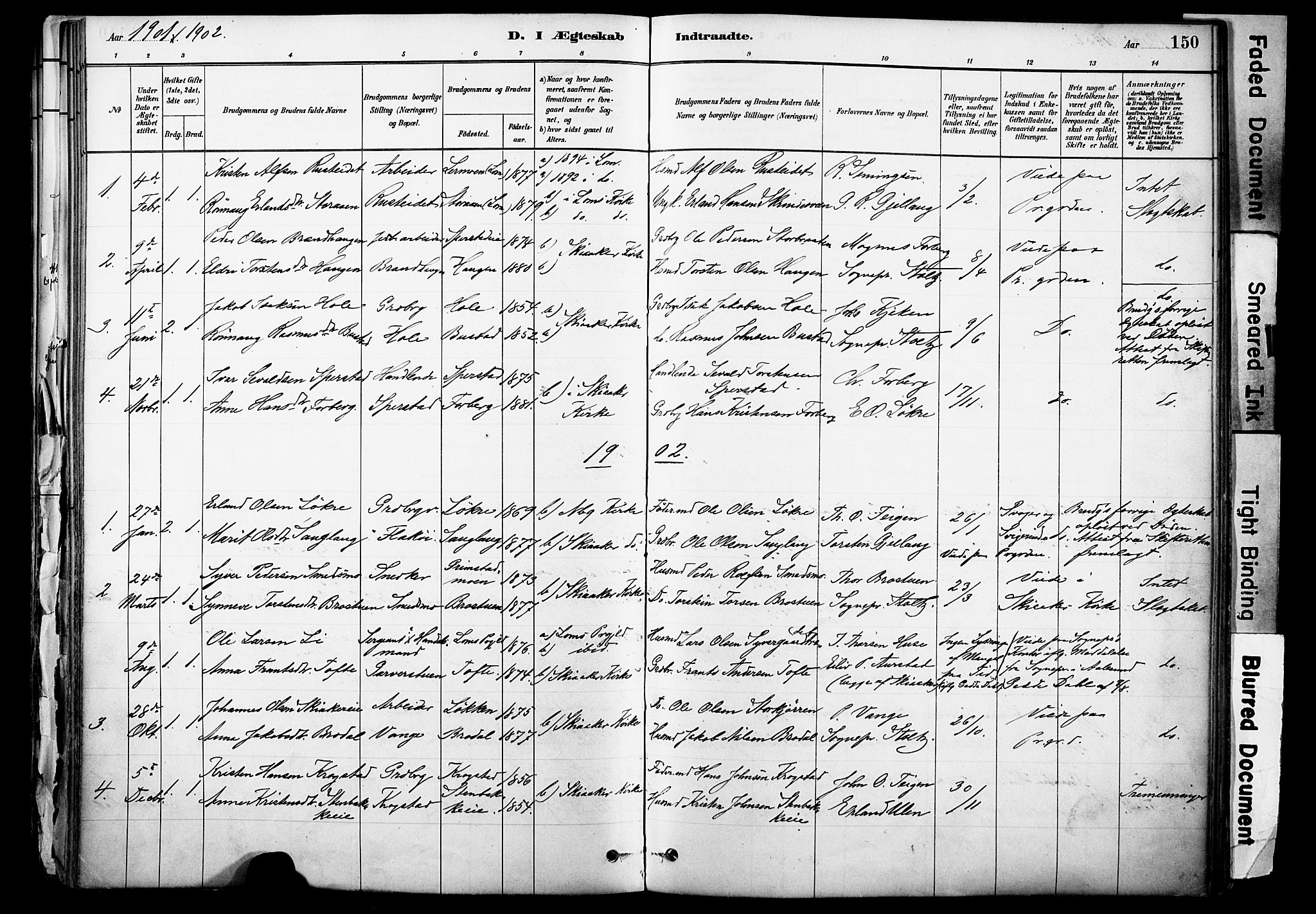 Skjåk prestekontor, SAH/PREST-072/H/Ha/Haa/L0003: Parish register (official) no. 3, 1880-1907, p. 150