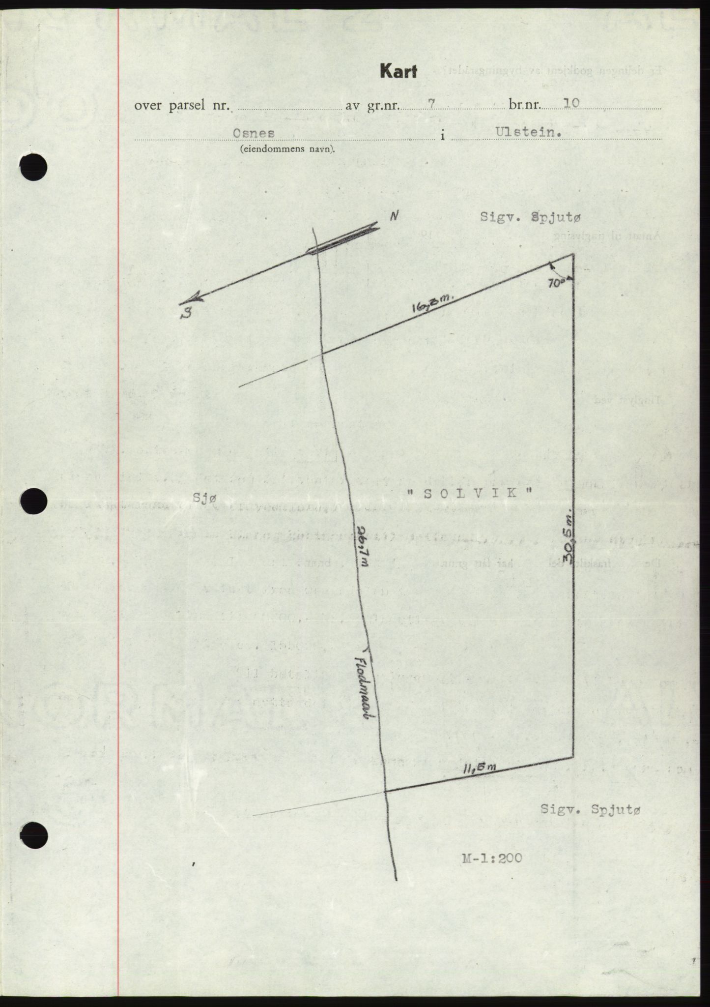 Søre Sunnmøre sorenskriveri, AV/SAT-A-4122/1/2/2C/L0077: Mortgage book no. 3A, 1945-1946, Diary no: : 675/1945