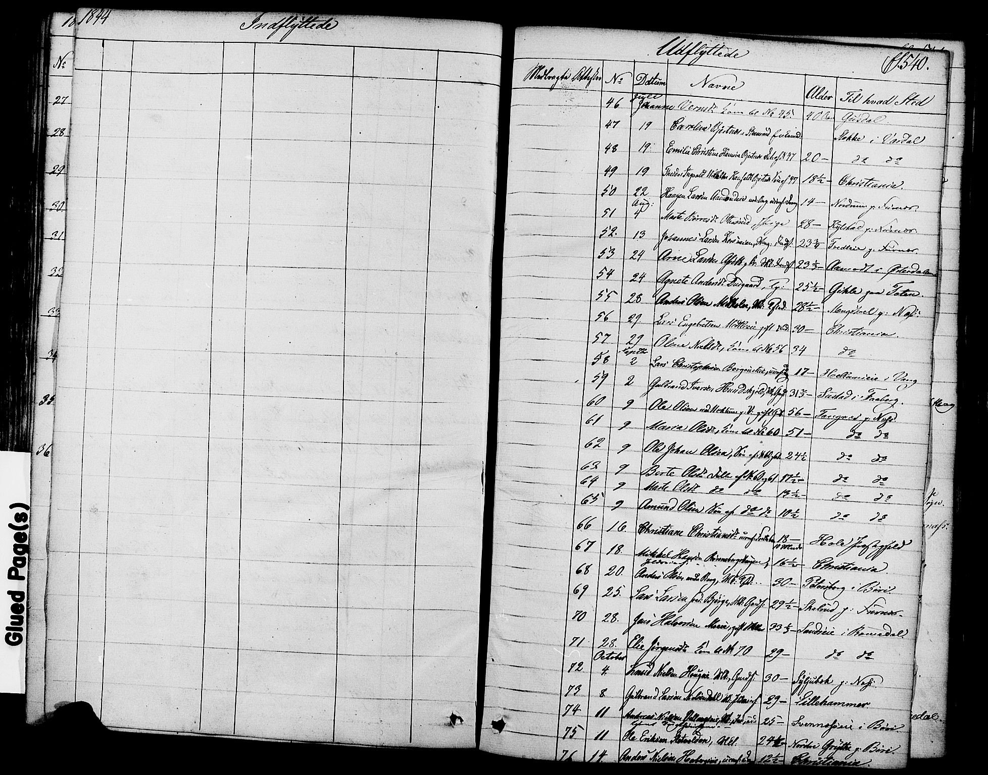 Ringsaker prestekontor, SAH/PREST-014/K/Ka/L0008: Parish register (official) no. 8, 1837-1850, p. 540
