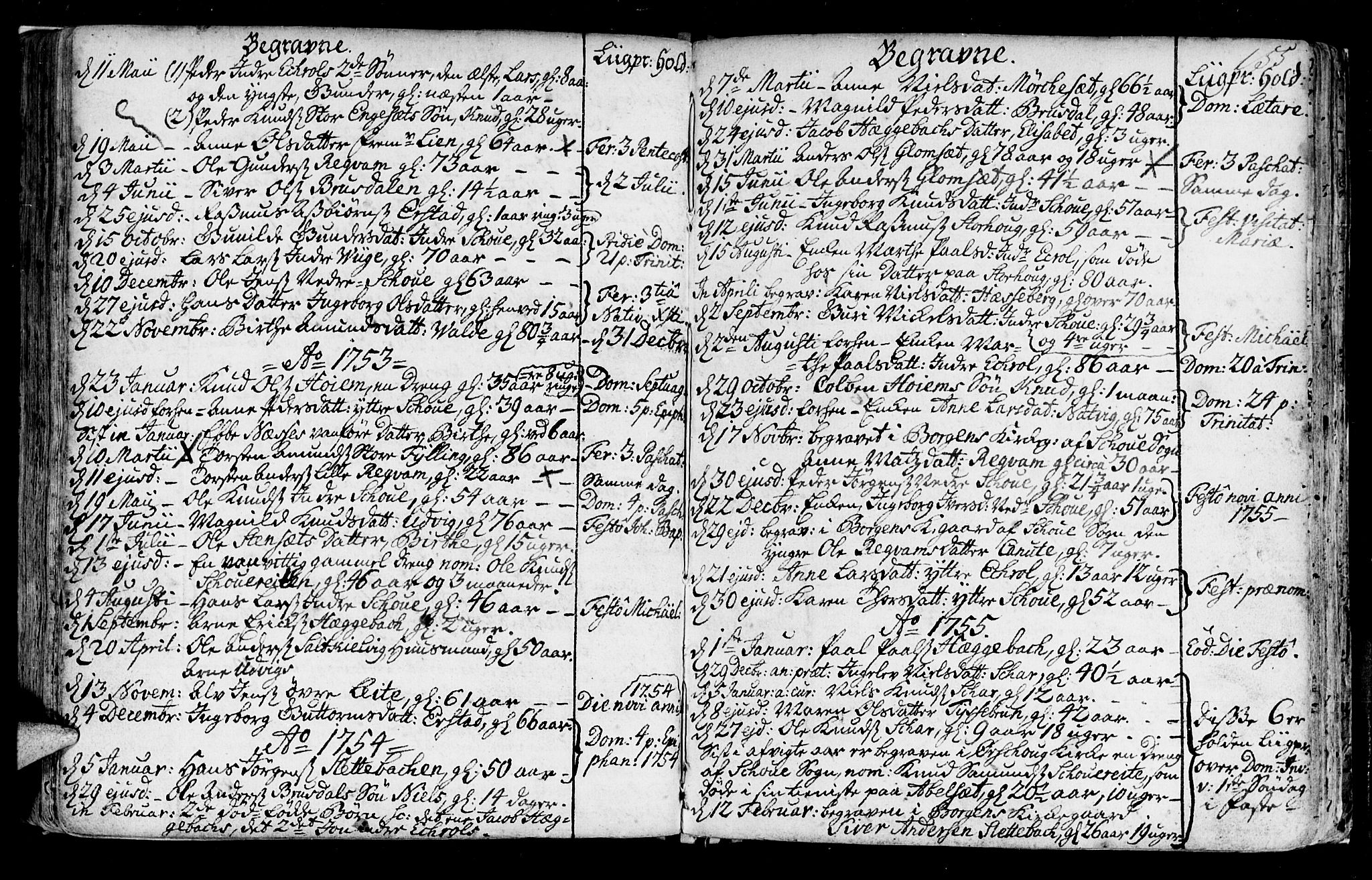 Ministerialprotokoller, klokkerbøker og fødselsregistre - Møre og Romsdal, AV/SAT-A-1454/524/L0349: Parish register (official) no. 524A01, 1698-1779, p. 155