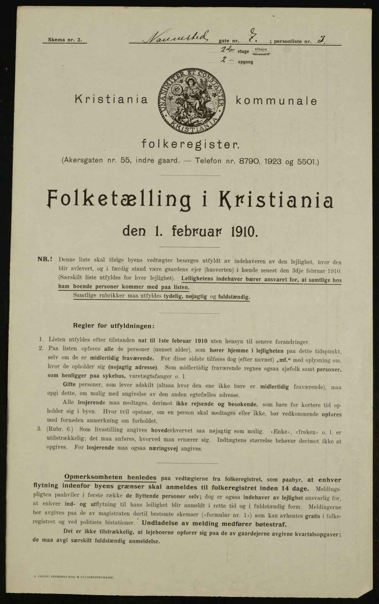 OBA, Municipal Census 1910 for Kristiania, 1910, p. 66821