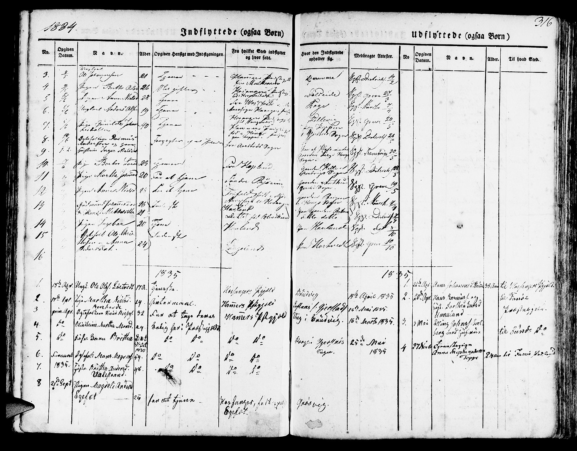 Haus sokneprestembete, SAB/A-75601/H/Haa: Parish register (official) no. A 14, 1827-1838, p. 316
