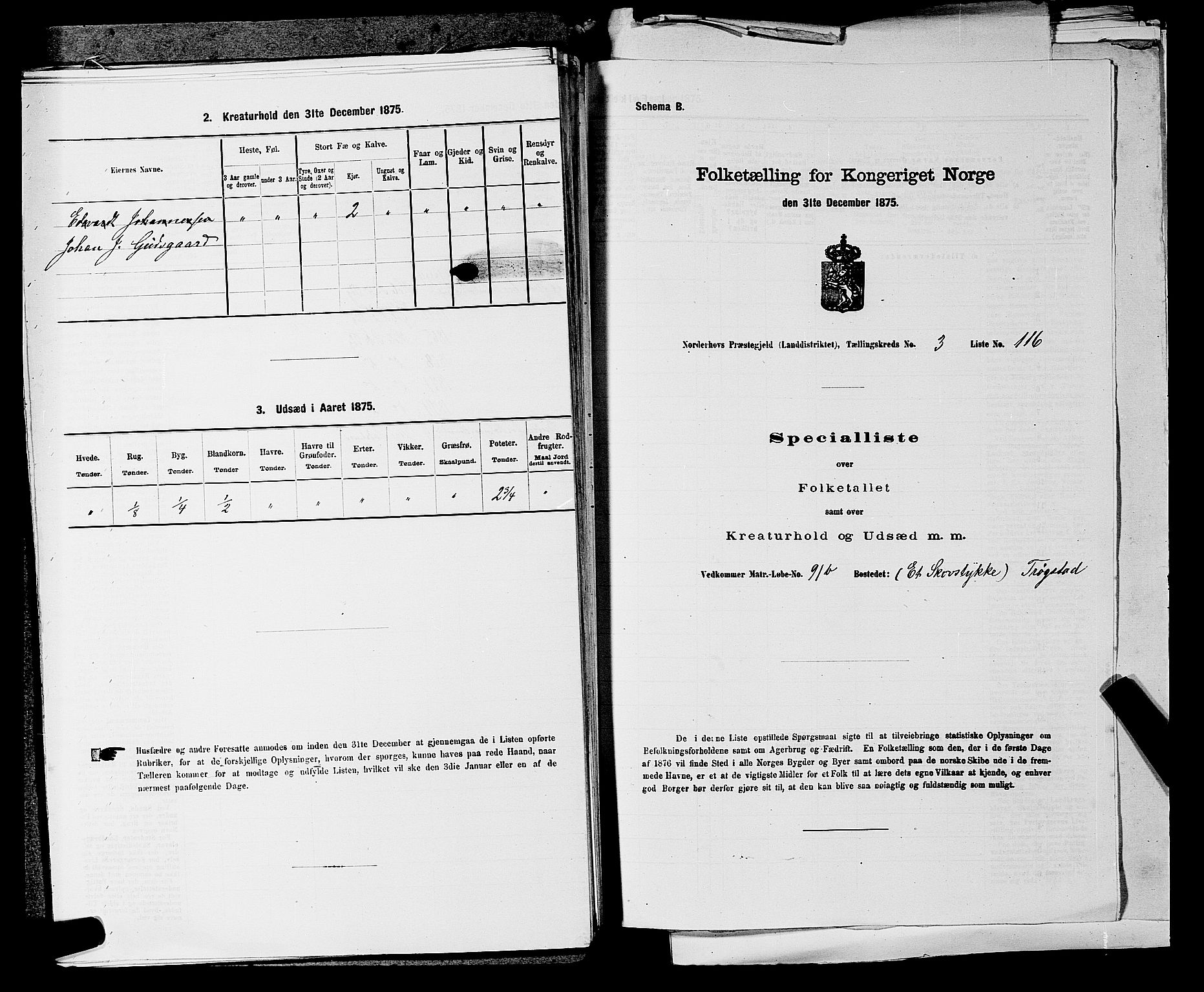 SAKO, 1875 census for 0613L Norderhov/Norderhov, Haug og Lunder, 1875, p. 627