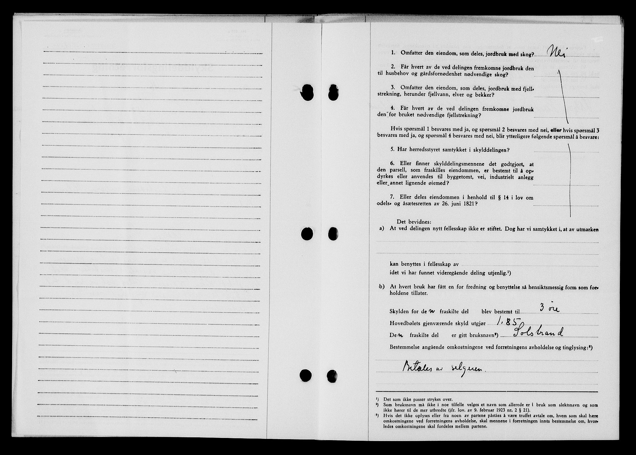 Flekkefjord sorenskriveri, SAK/1221-0001/G/Gb/Gba/L0060: Mortgage book no. A-8, 1945-1946, Diary no: : 182/1946