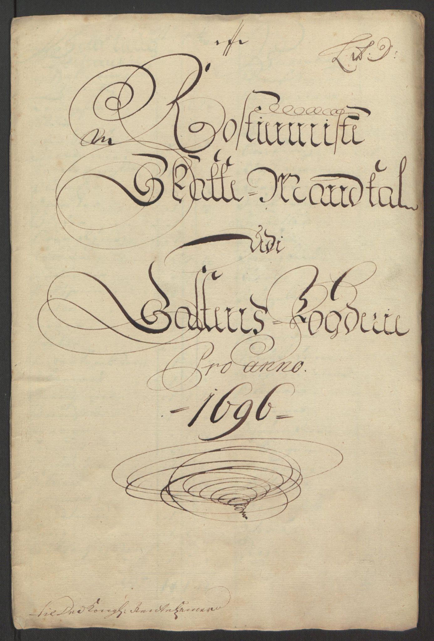 Rentekammeret inntil 1814, Reviderte regnskaper, Fogderegnskap, RA/EA-4092/R66/L4578: Fogderegnskap Salten, 1694-1696, p. 243