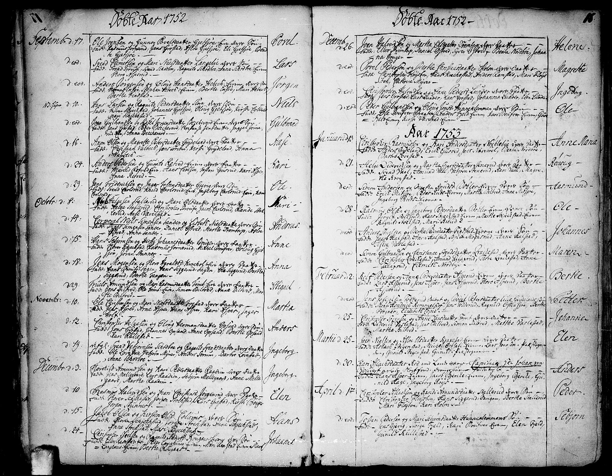 Kråkstad prestekontor Kirkebøker, SAO/A-10125a/F/Fa/L0001: Parish register (official) no. I 1, 1736-1785, p. 18