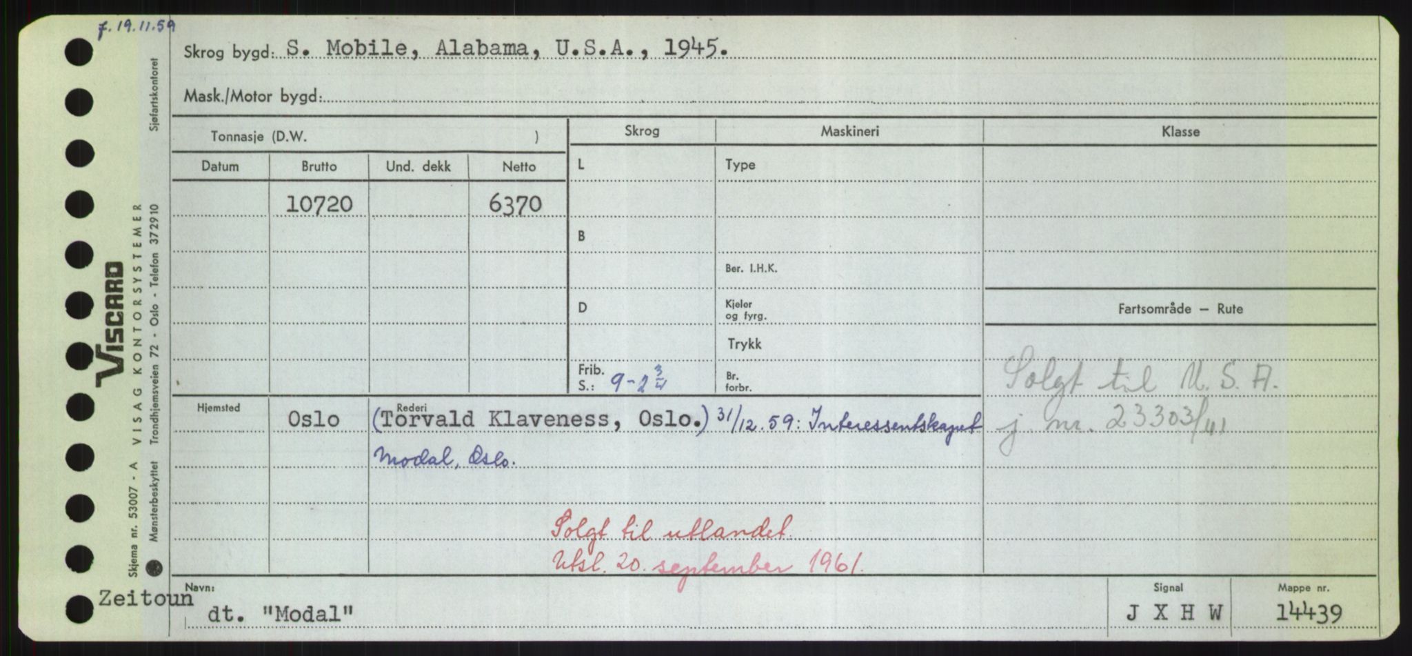 Sjøfartsdirektoratet med forløpere, Skipsmålingen, RA/S-1627/H/Hd/L0025: Fartøy, Min-Mås, p. 81