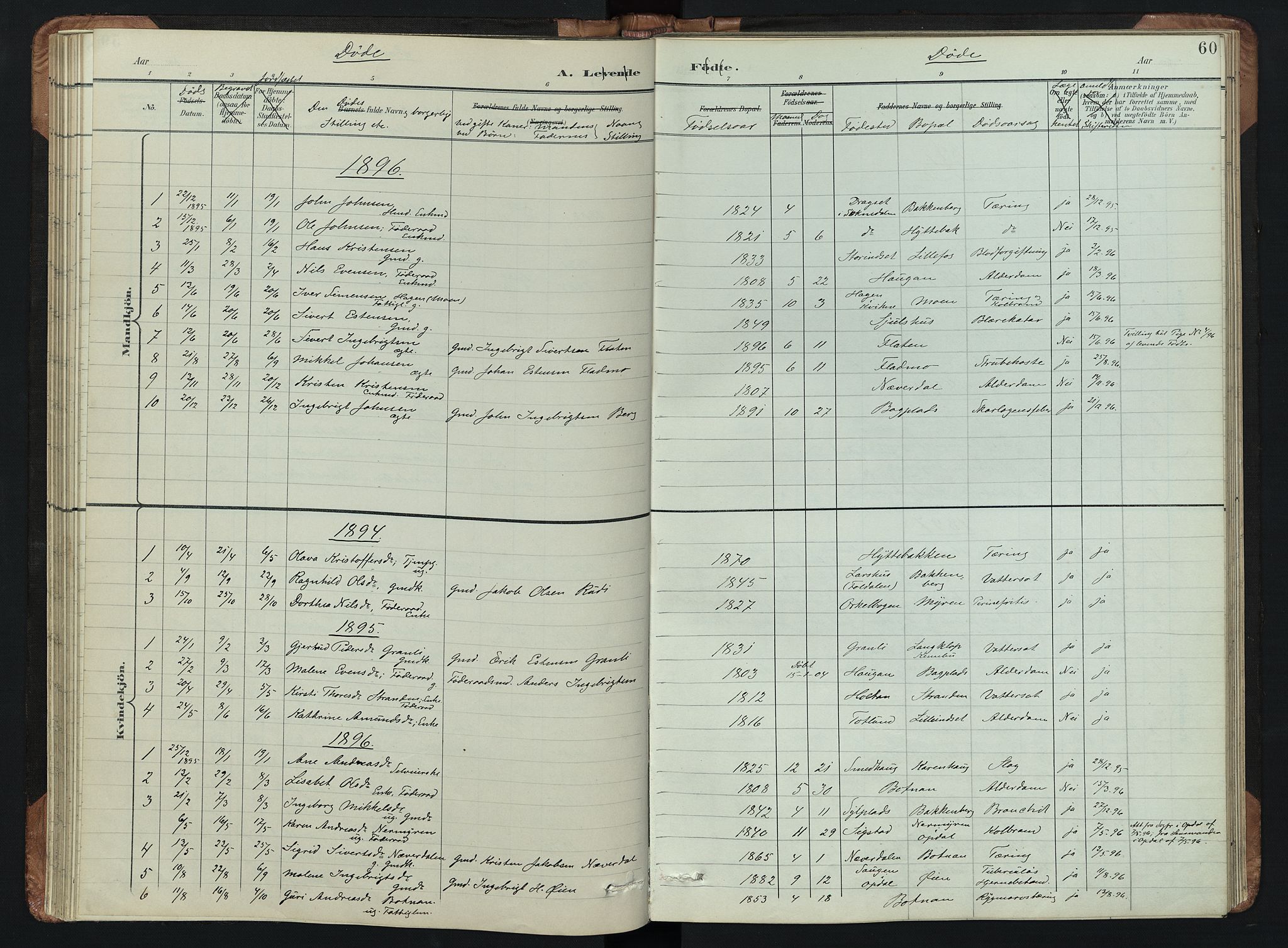 Kvikne prestekontor, SAH/PREST-064/H/Ha/Hab/L0002: Parish register (copy) no. 2, 1859-1901, p. 60