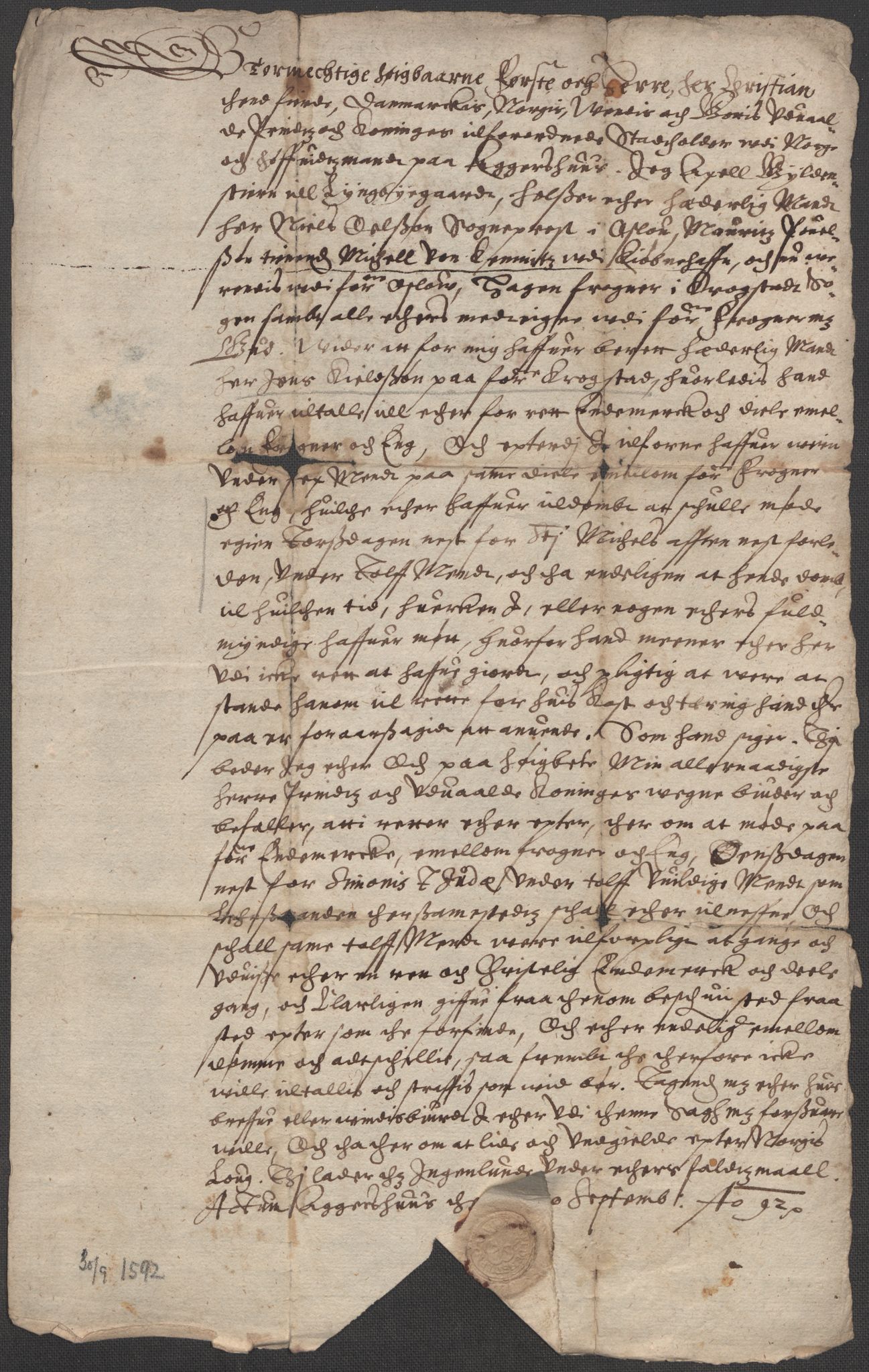 Riksarkivets diplomsamling, AV/RA-EA-5965/F15/L0007: Prestearkiv - Akershus, 1573-1693, p. 48