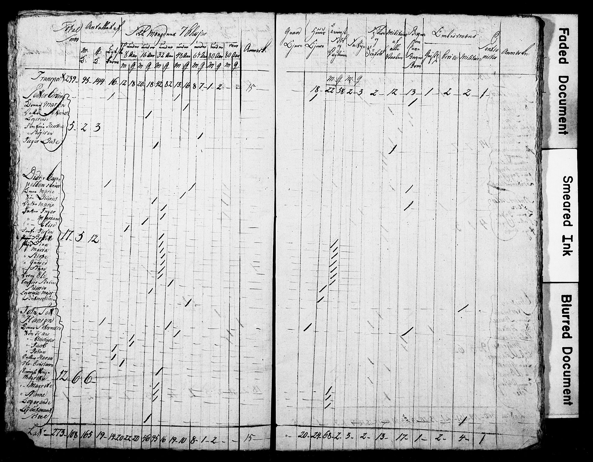 LOK, Census 1815 for Skien, 1815, p. 11