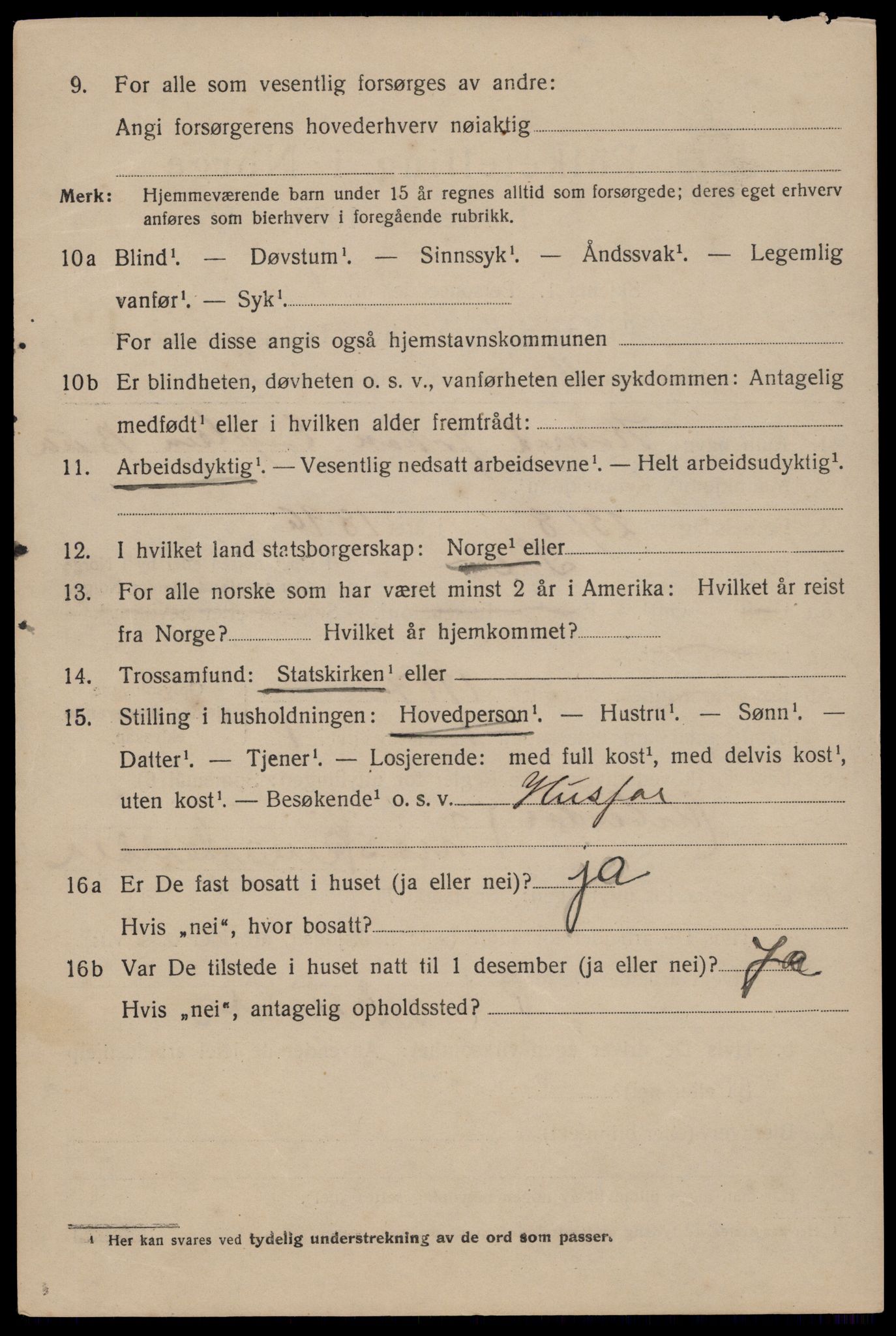 SAST, 1920 census for Haugesund, 1920, p. 38190