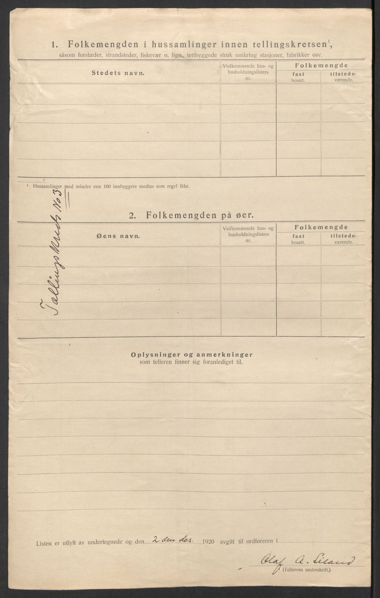 SAK, 1920 census for Tonstad, 1920, p. 19