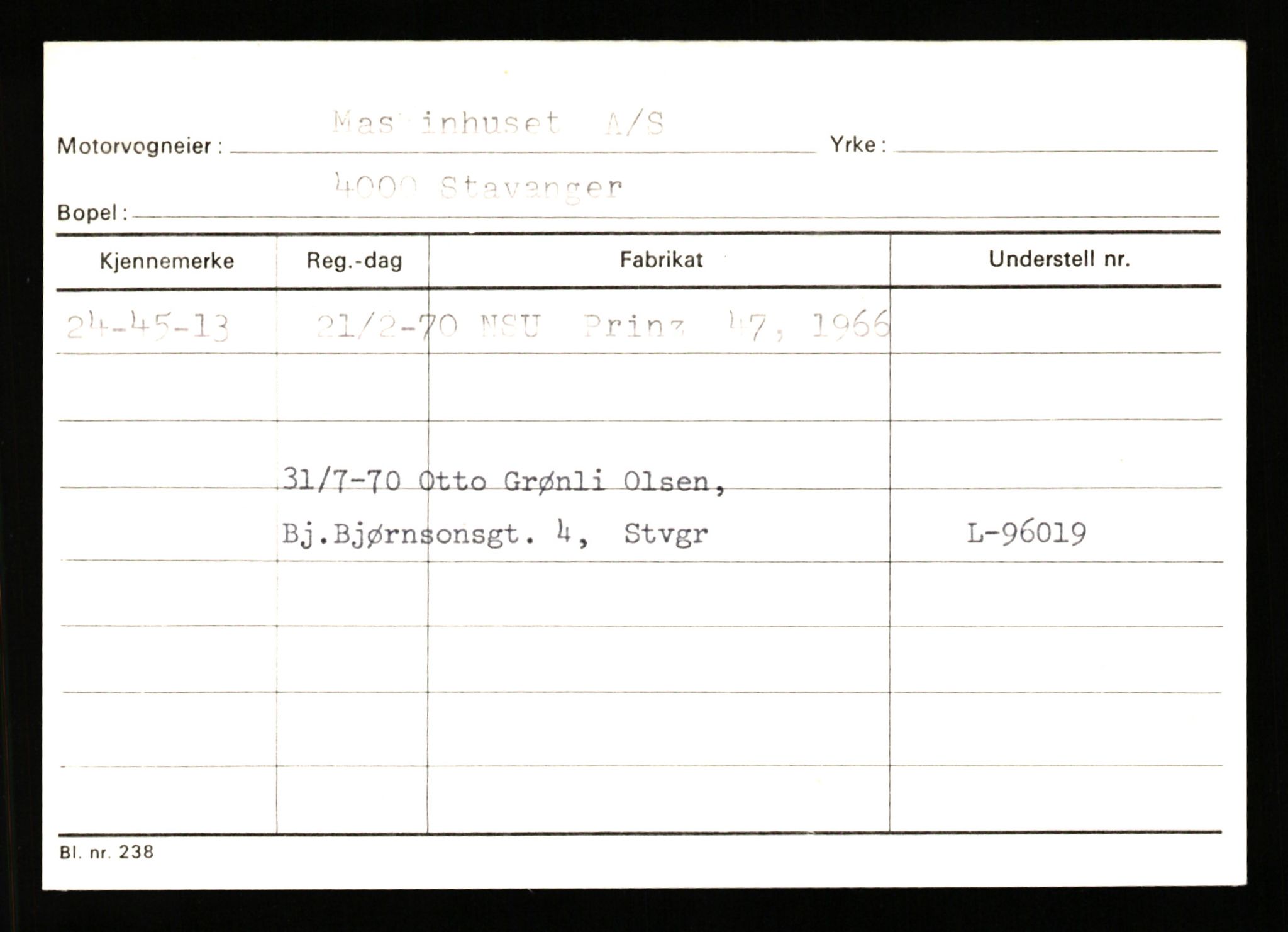 Stavanger trafikkstasjon, AV/SAST-A-101942/0/G/L0011: Registreringsnummer: 240000 - 363477, 1930-1971, p. 207