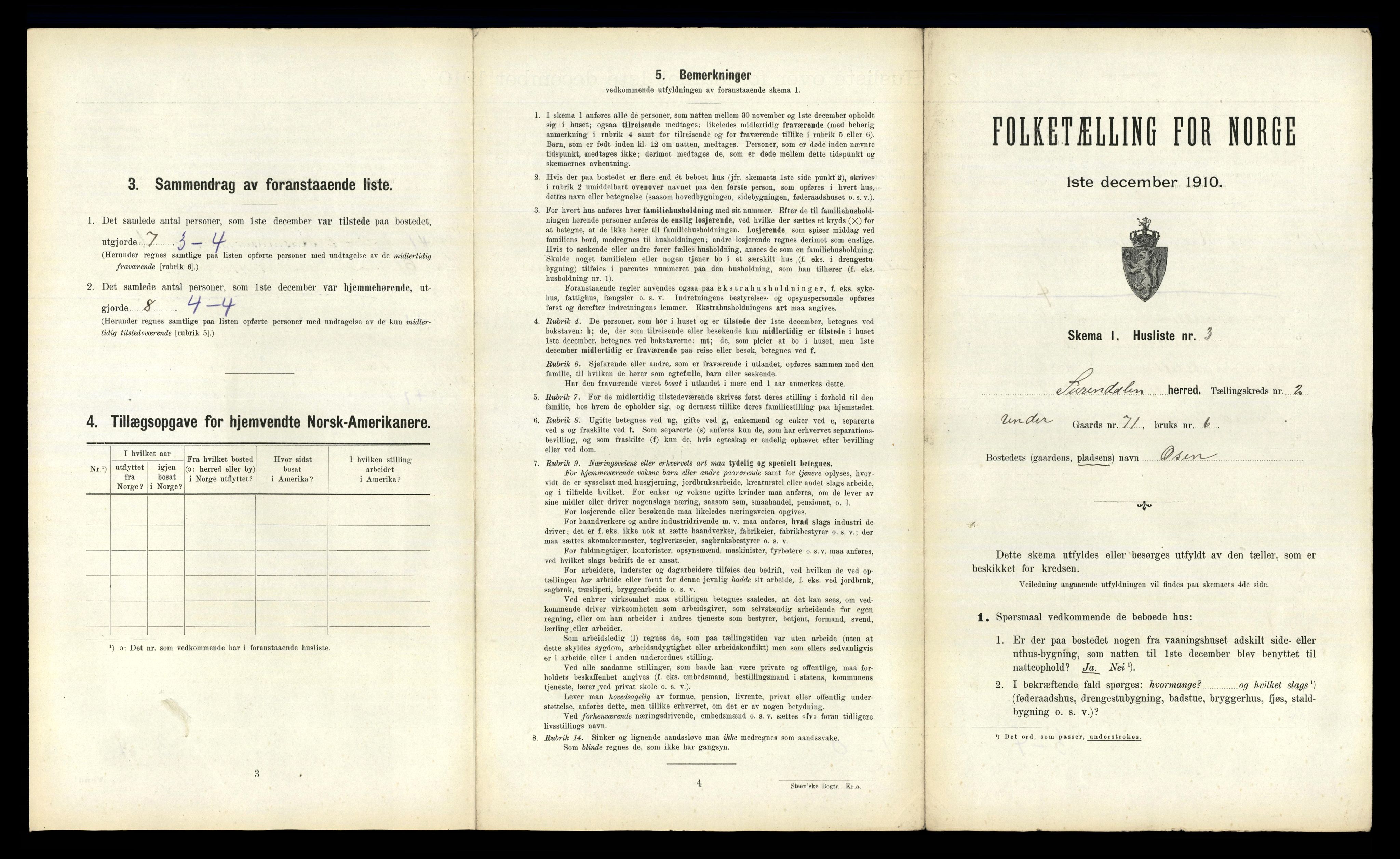 RA, 1910 census for Surnadal, 1910, p. 113