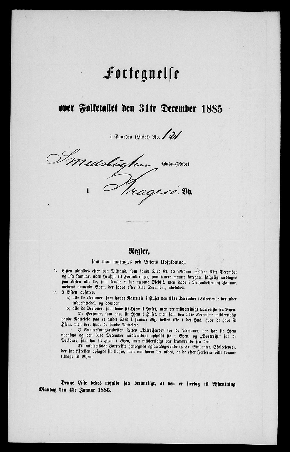 SAKO, 1885 census for 0801 Kragerø, 1885, p. 245