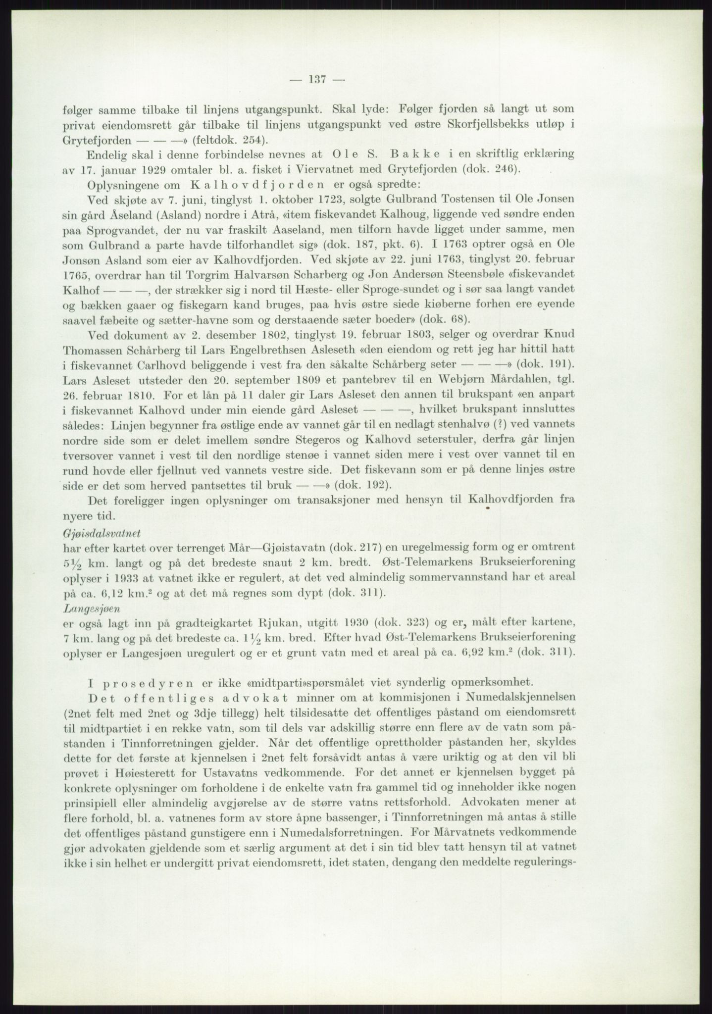 Høyfjellskommisjonen, RA/S-1546/X/Xa/L0001: Nr. 1-33, 1909-1953, p. 1907