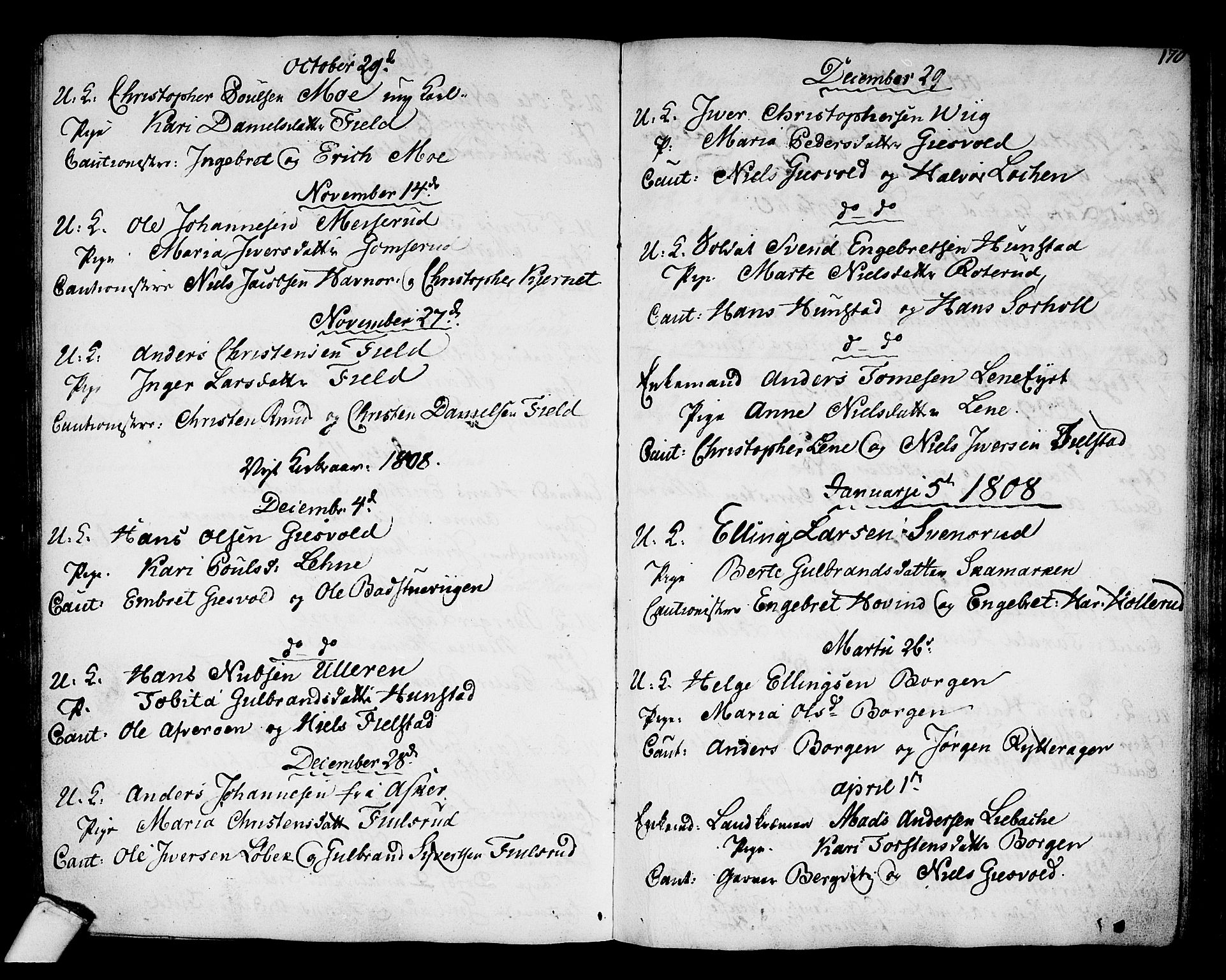 Hole kirkebøker, SAKO/A-228/F/Fa/L0002: Parish register (official) no. I 2, 1766-1814, p. 170