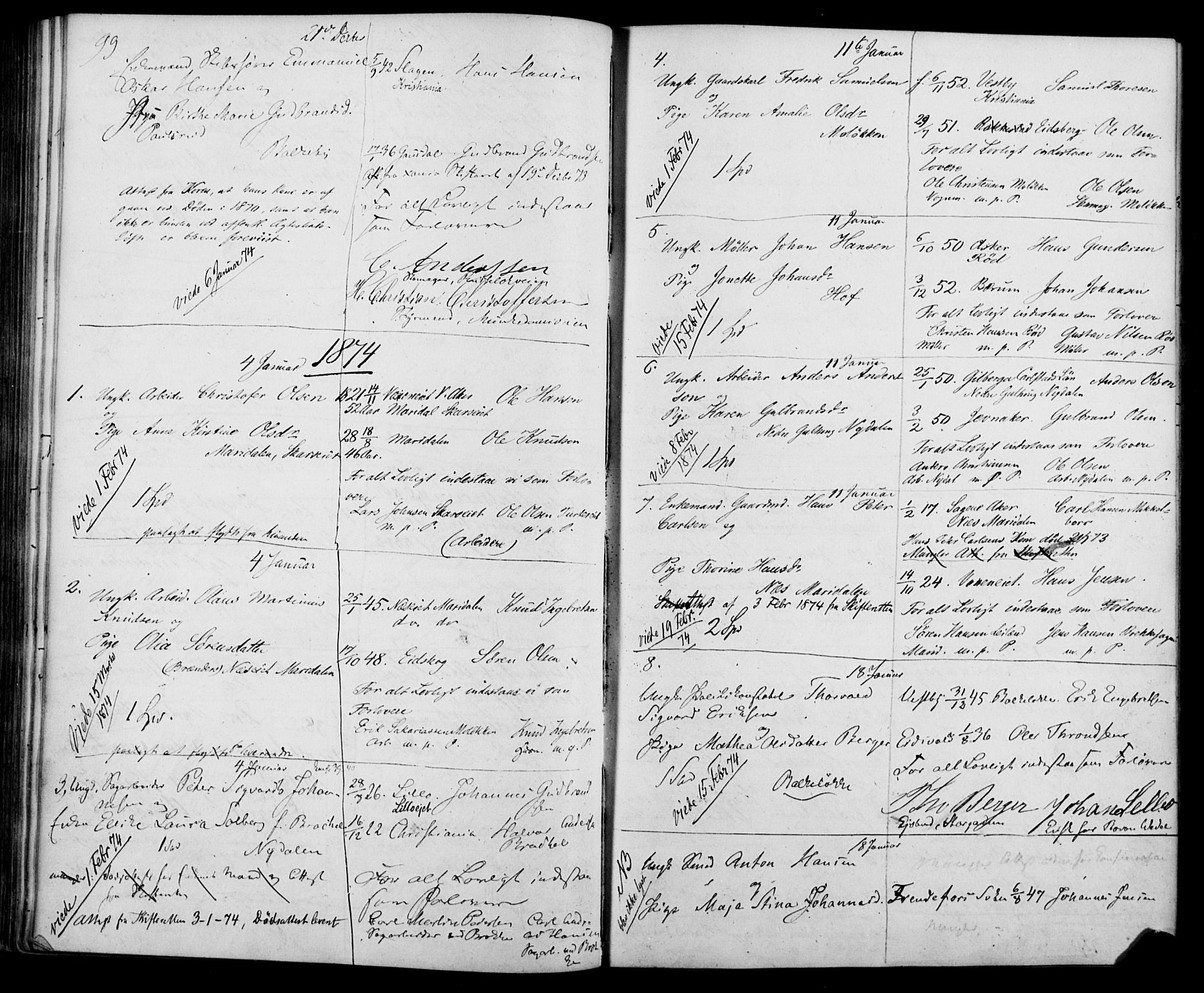 Vestre Aker prestekontor Kirkebøker, SAO/A-10025/H/Ha/L0001: Banns register no. 1, 1865-1878
