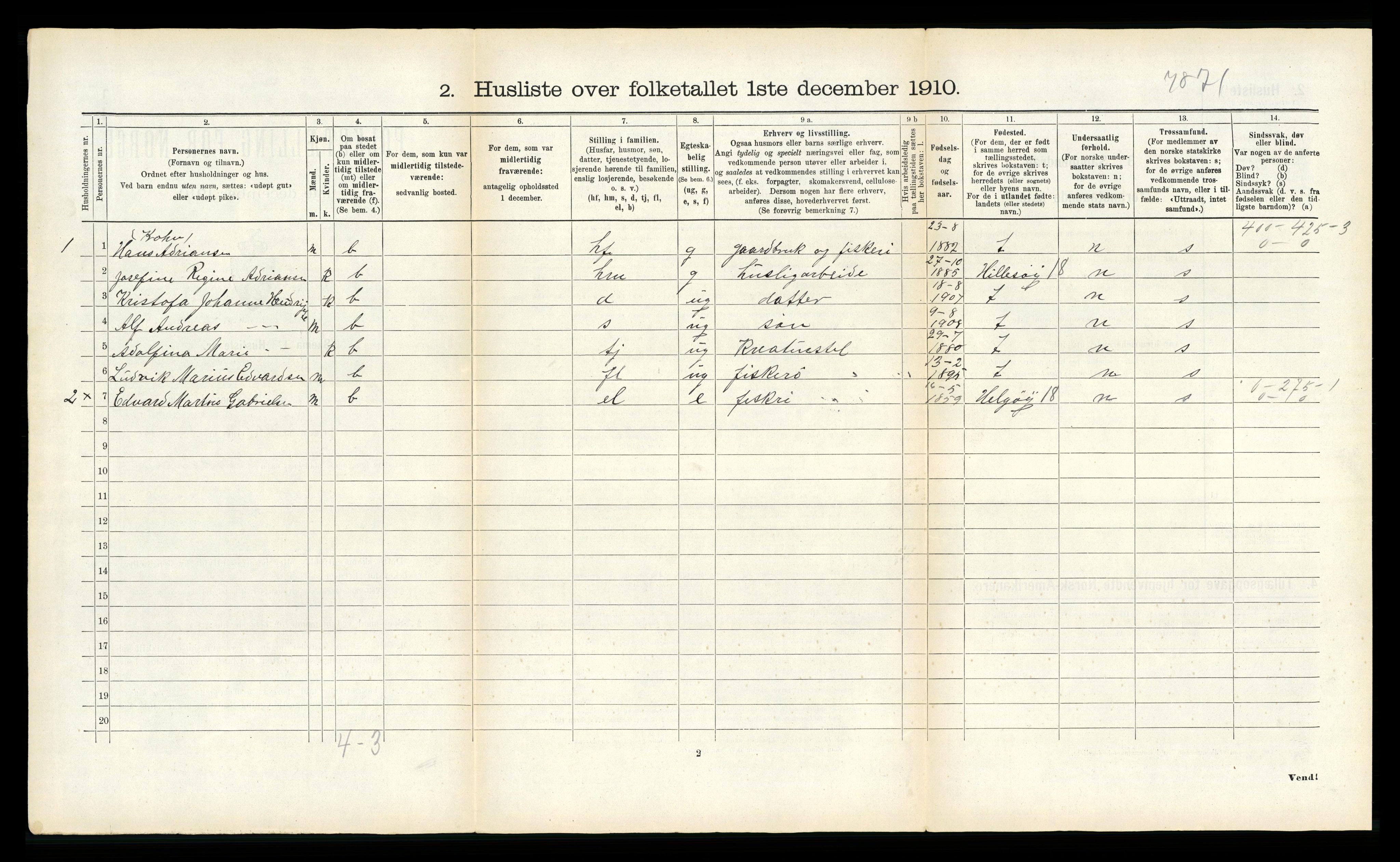 RA, 1910 census for Tromsøysund, 1910, p. 1192