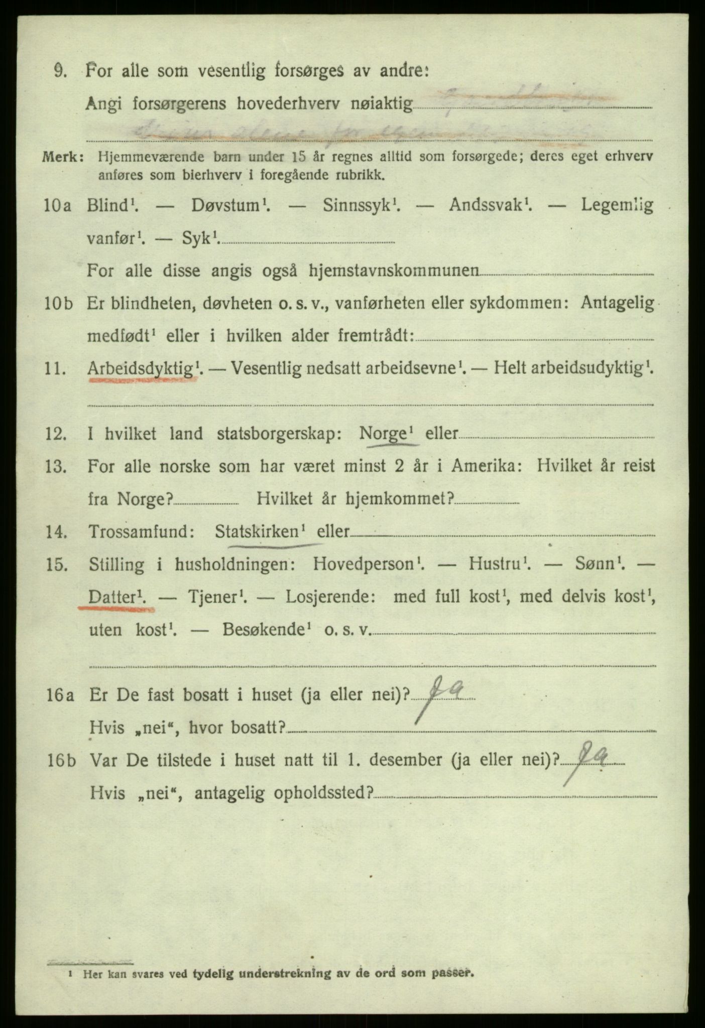 SAB, 1920 census for Gaular, 1920, p. 5939