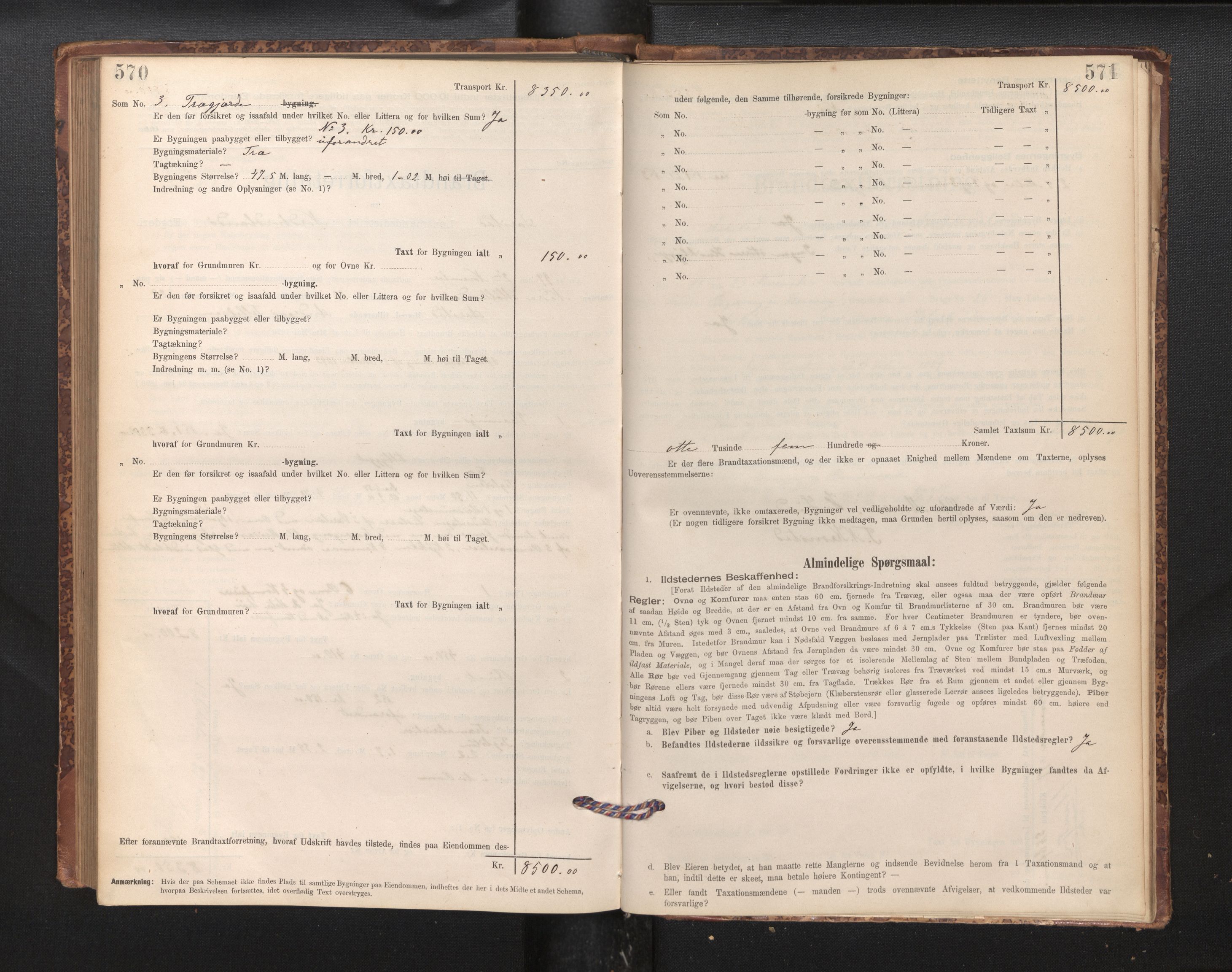 Lensmannen i Årstad, AV/SAB-A-36201/0012/L0011: Branntakstprotokoll,skjematakst, 1895-1901, p. 570-571