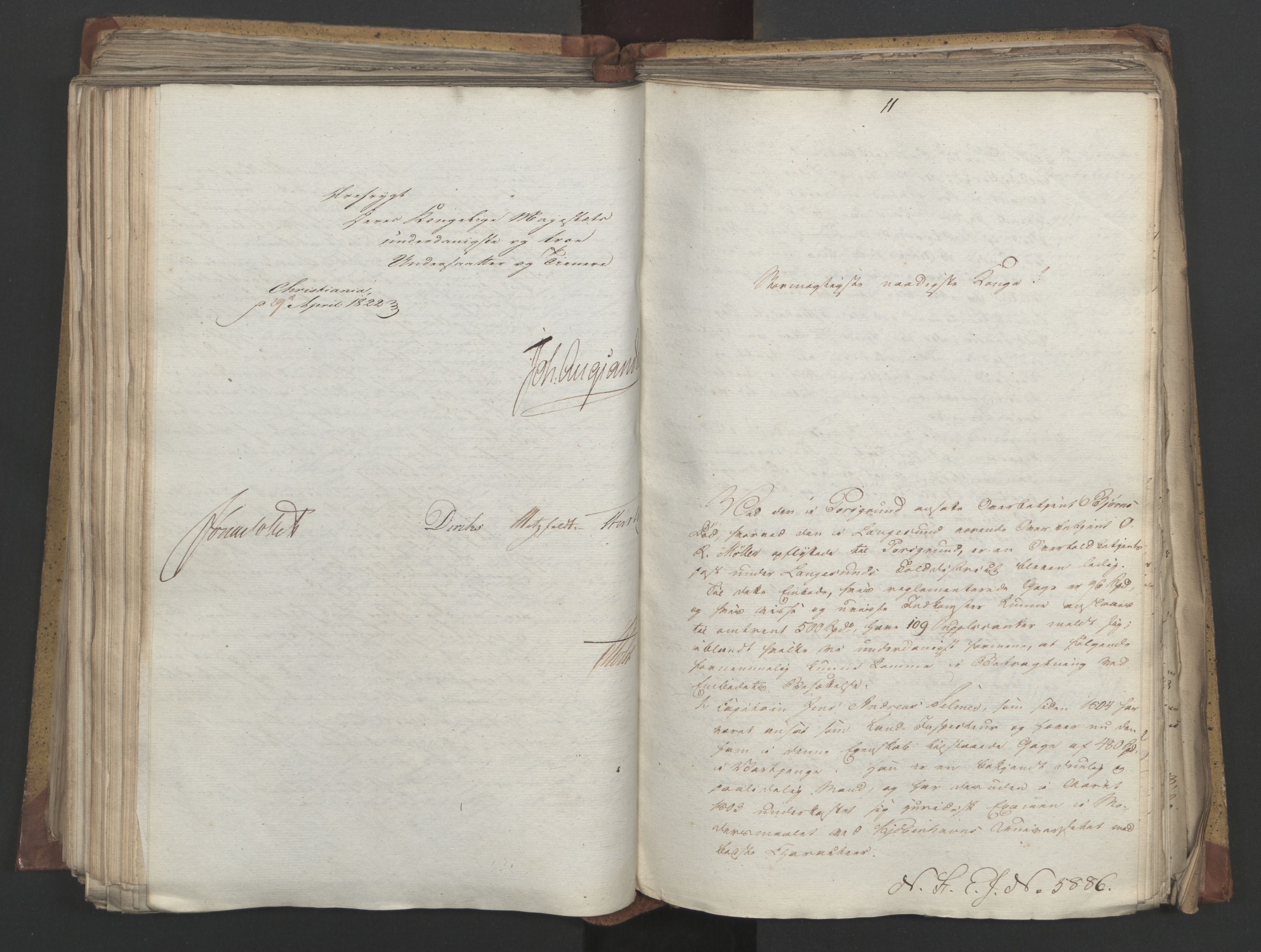 Statsrådsavdelingen i Stockholm, AV/RA-S-1003/D/Da/L0030: Regjeringsinnstillinger nr. 5800-5931, 1822, p. 320