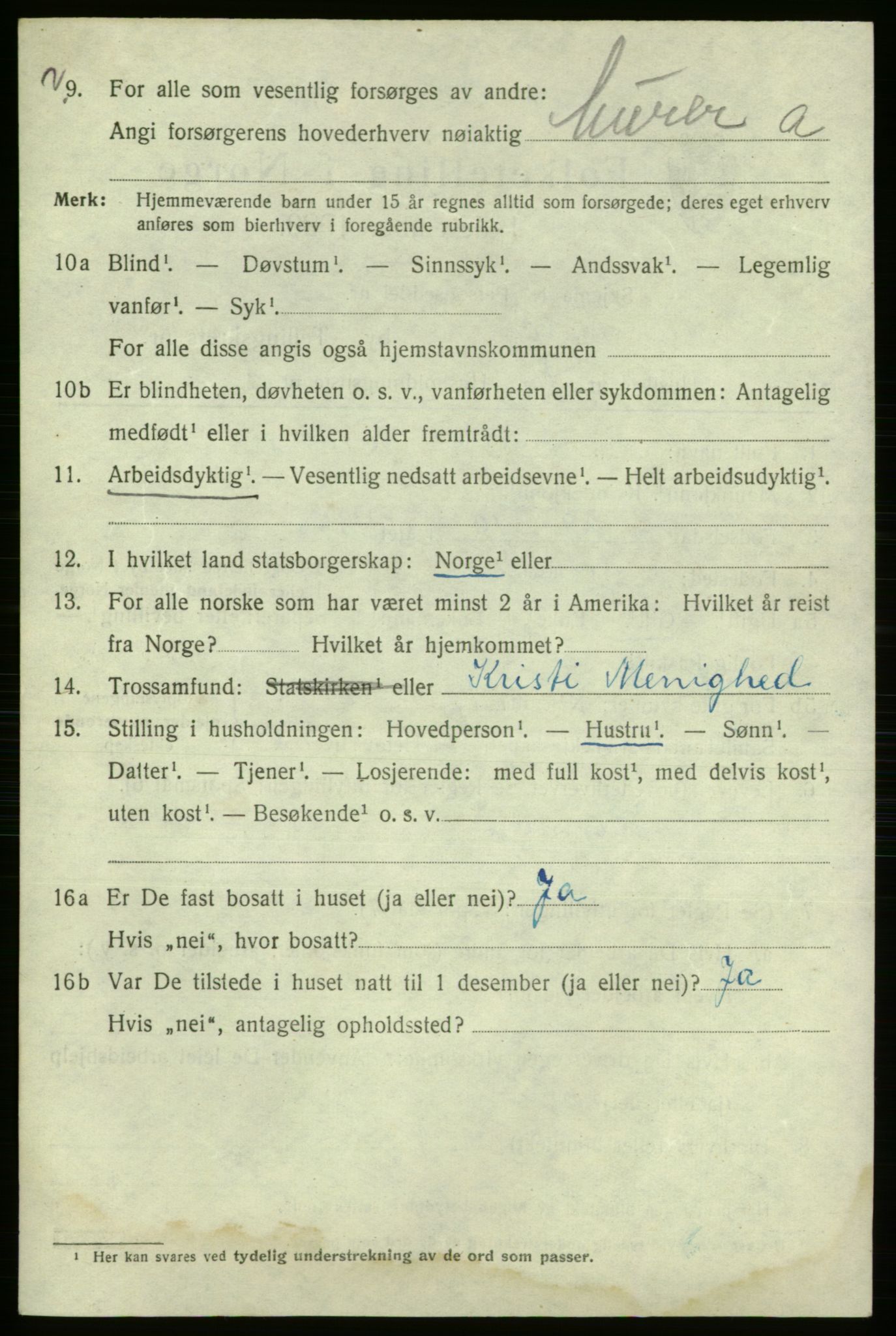 SAO, 1920 census for Fredrikshald, 1920, p. 27208