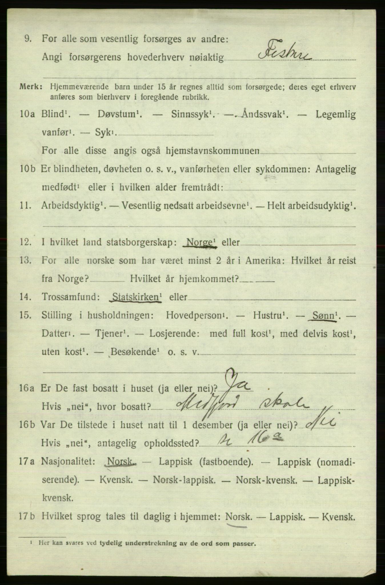 SATØ, 1920 census for Sørøysund rural district, 1920, p. 3265