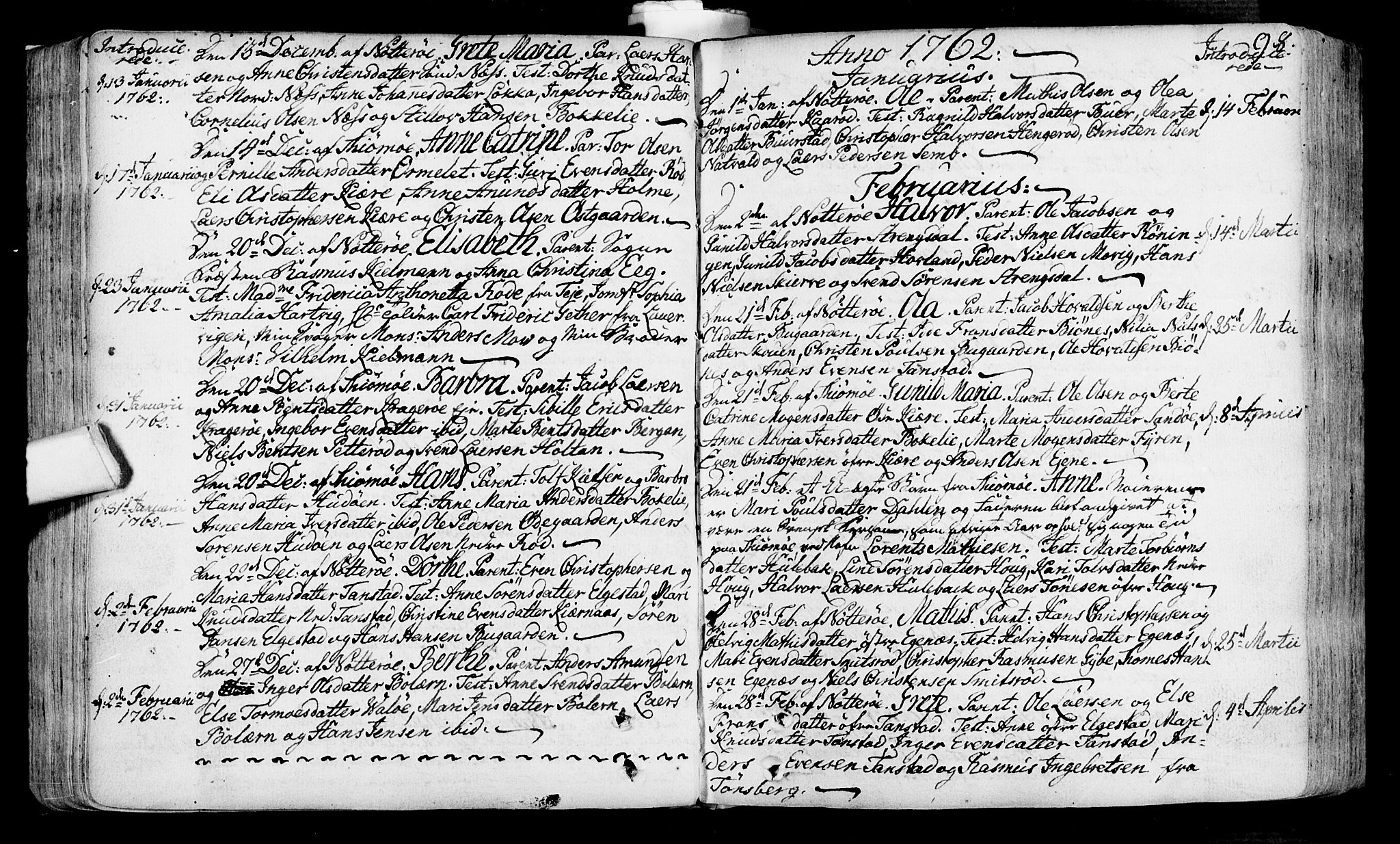 Nøtterøy kirkebøker, AV/SAKO-A-354/F/Fa/L0002: Parish register (official) no. I 2, 1738-1790, p. 98