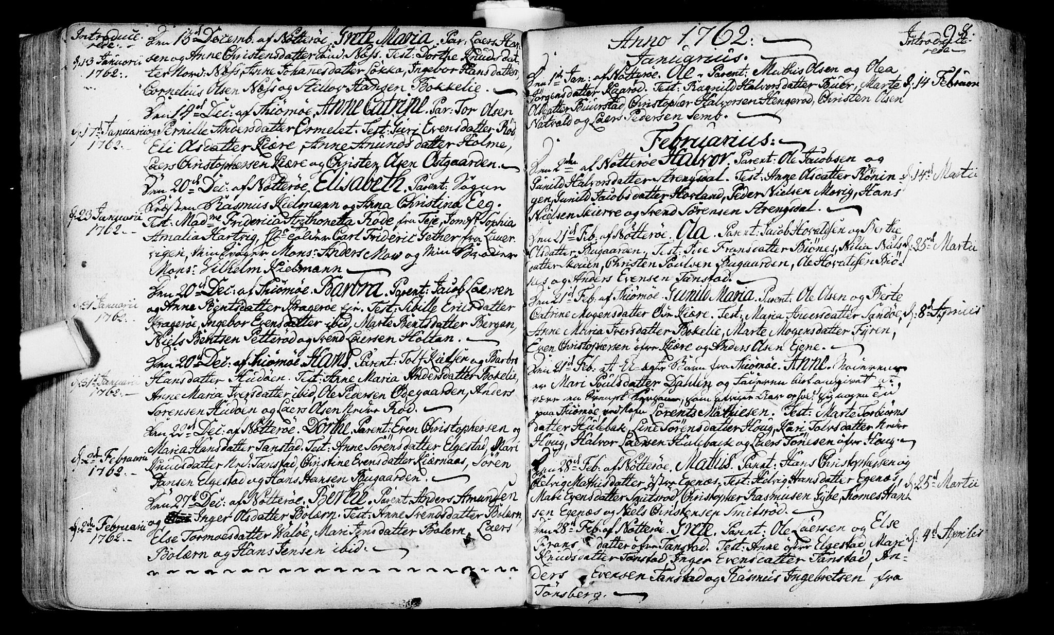 Nøtterøy kirkebøker, SAKO/A-354/F/Fa/L0002: Parish register (official) no. I 2, 1738-1790, p. 98