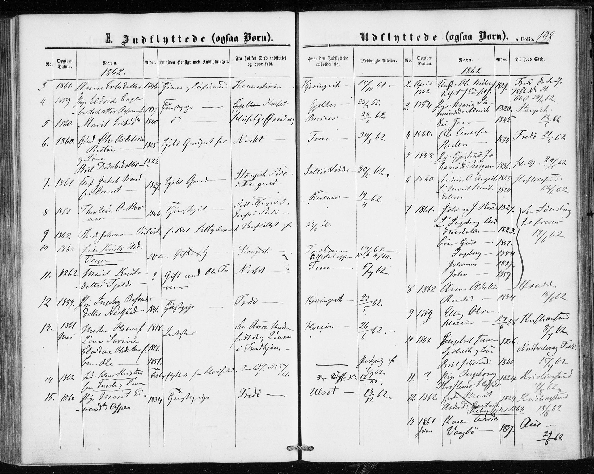 Ministerialprotokoller, klokkerbøker og fødselsregistre - Møre og Romsdal, AV/SAT-A-1454/586/L0985: Parish register (official) no. 586A11, 1857-1866, p. 198