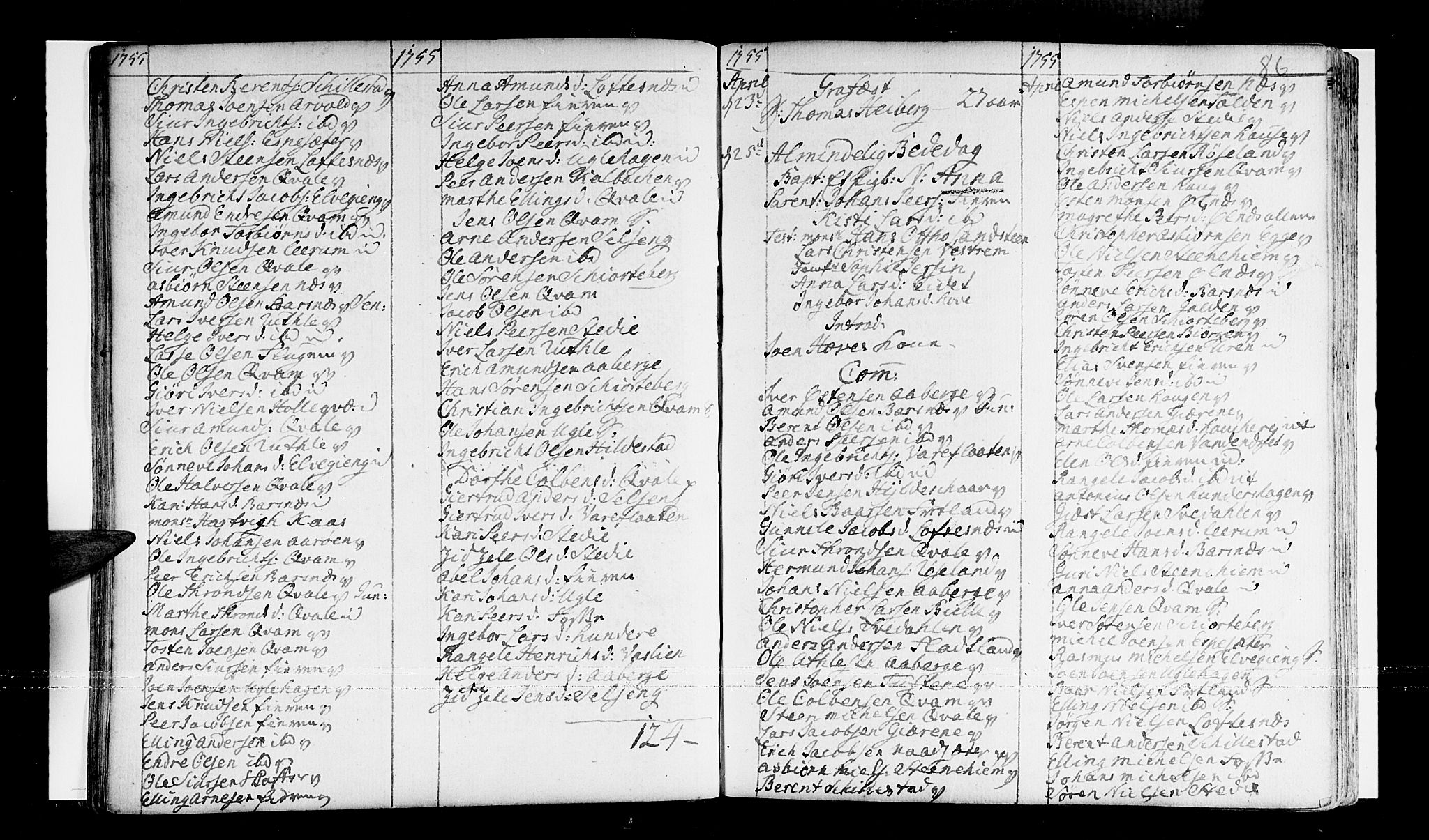 Sogndal sokneprestembete, AV/SAB-A-81301/H/Haa/Haaa/L0003: Parish register (official) no. A 3, 1747-1768, p. 86