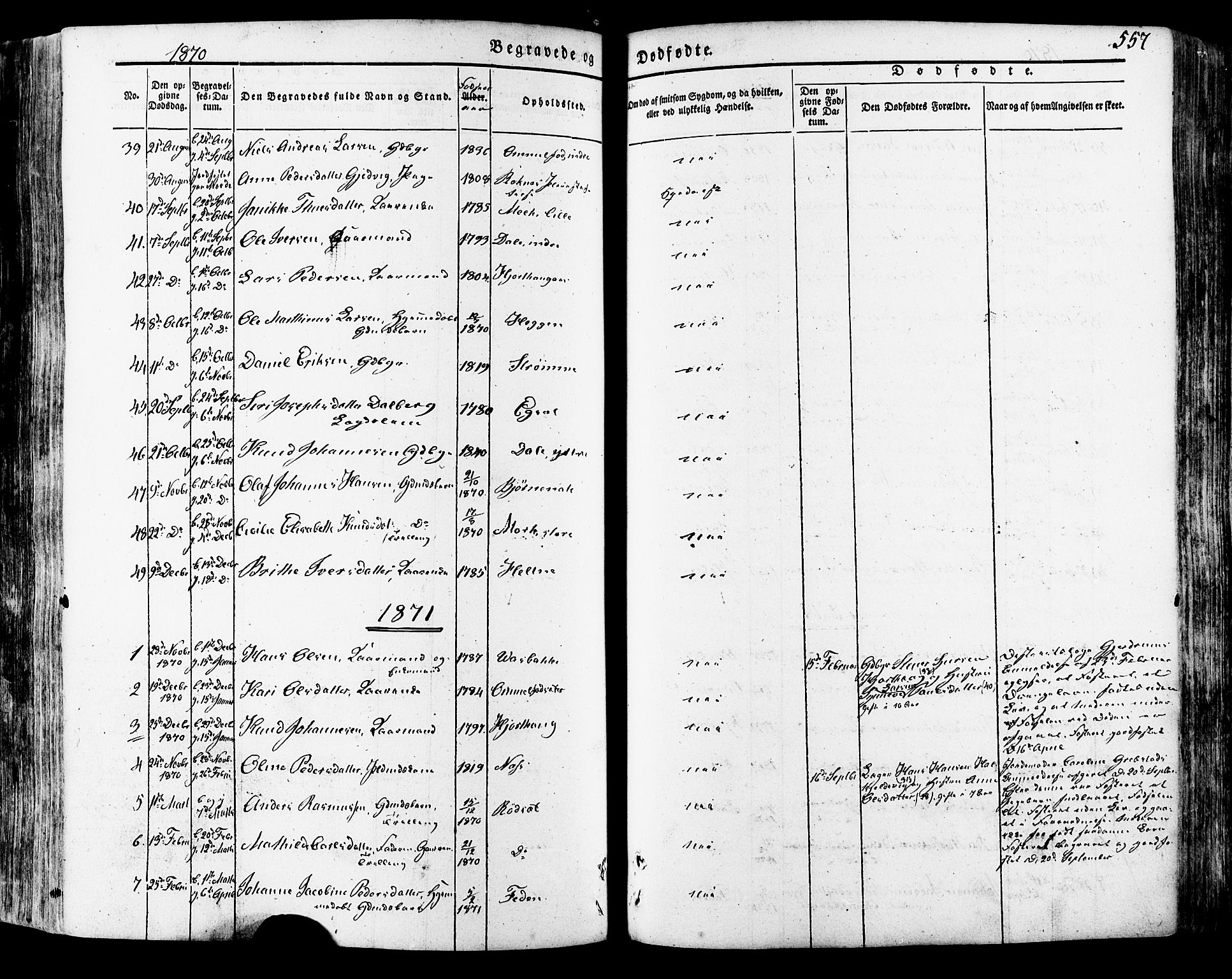 Ministerialprotokoller, klokkerbøker og fødselsregistre - Møre og Romsdal, SAT/A-1454/511/L0140: Parish register (official) no. 511A07, 1851-1878, p. 557
