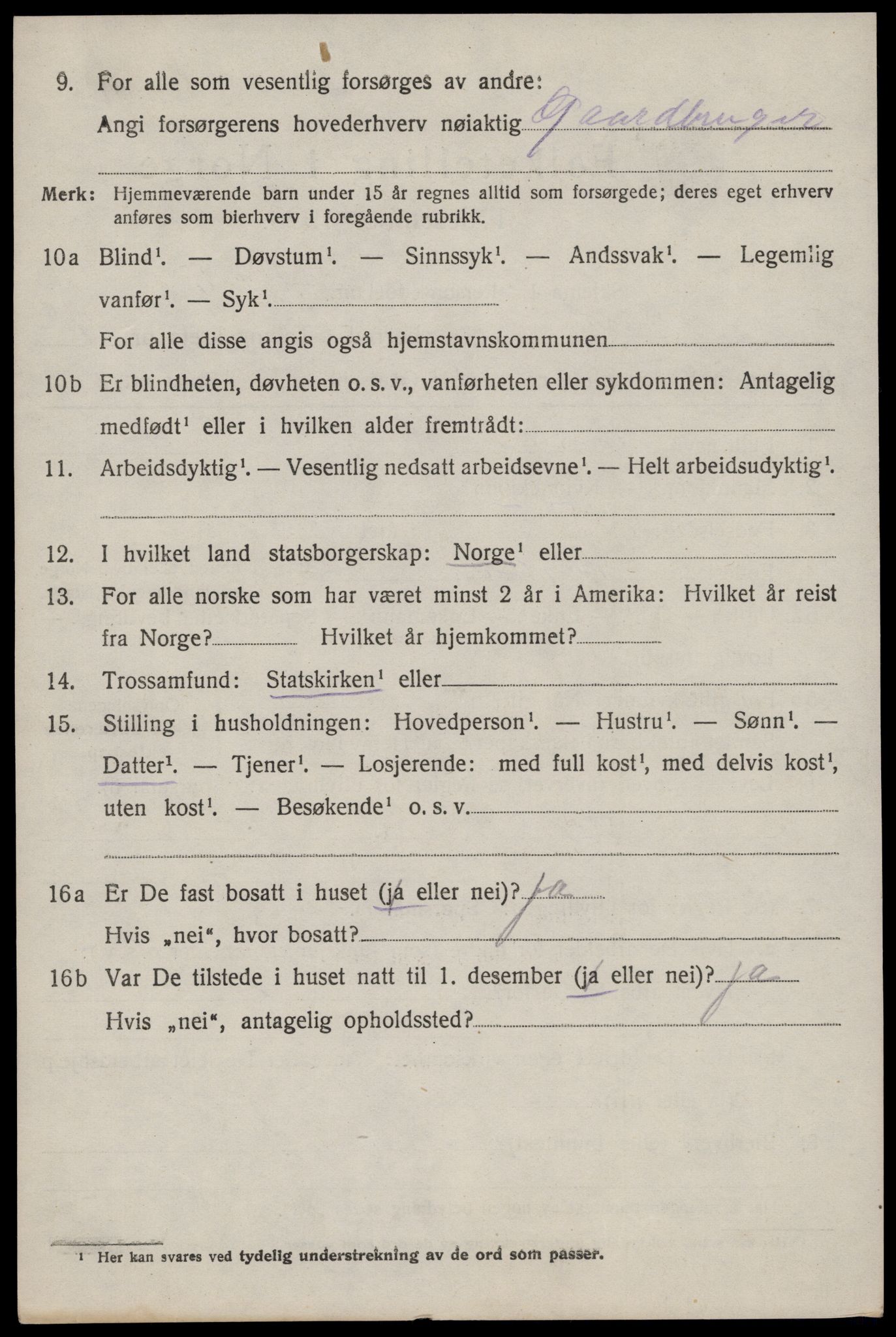 SAST, 1920 census for Varhaug, 1920, p. 4036