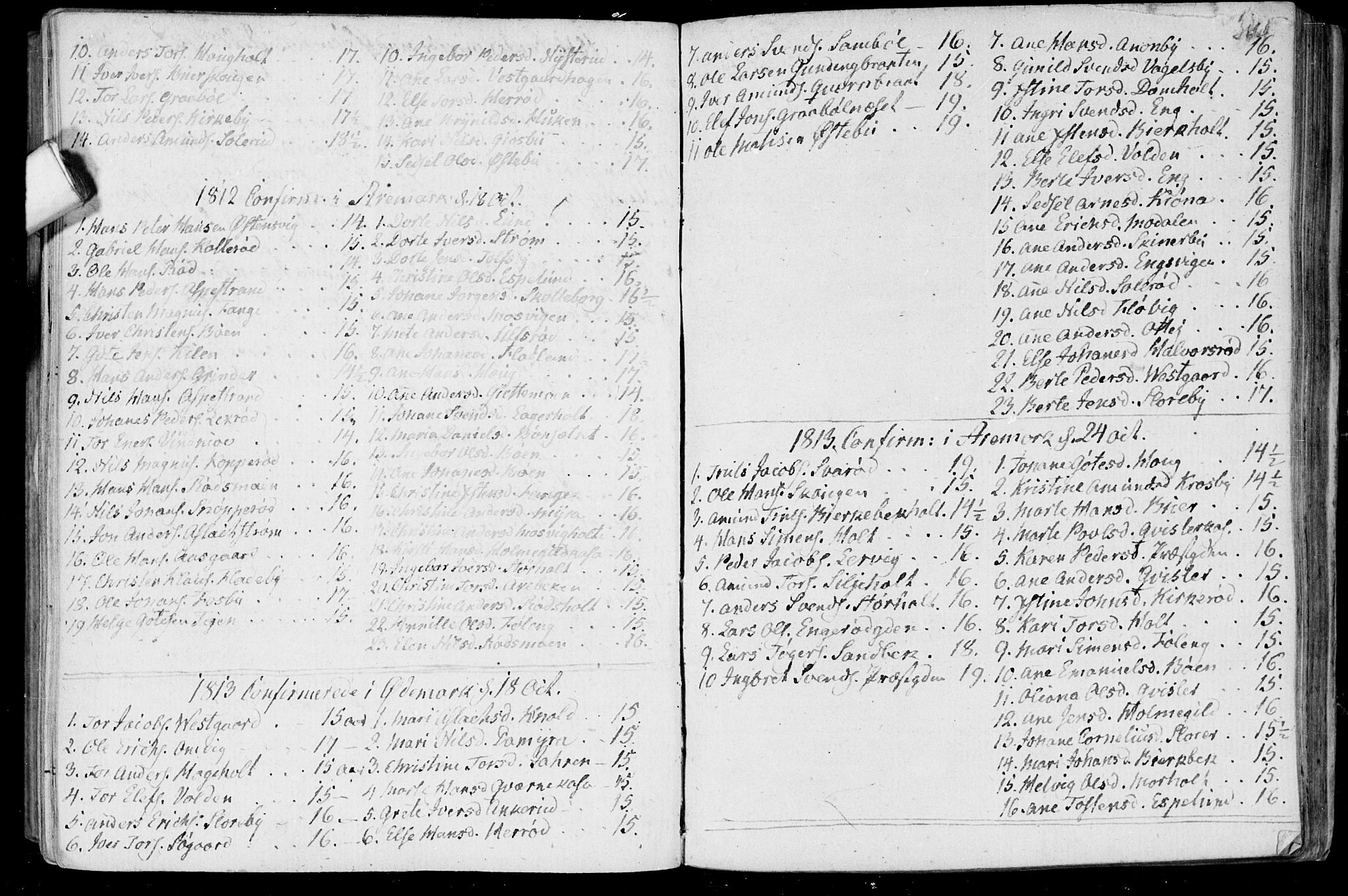 Aremark prestekontor Kirkebøker, AV/SAO-A-10899/F/Fa/L0004: Parish register (official) no. I 4, 1796-1814, p. 364